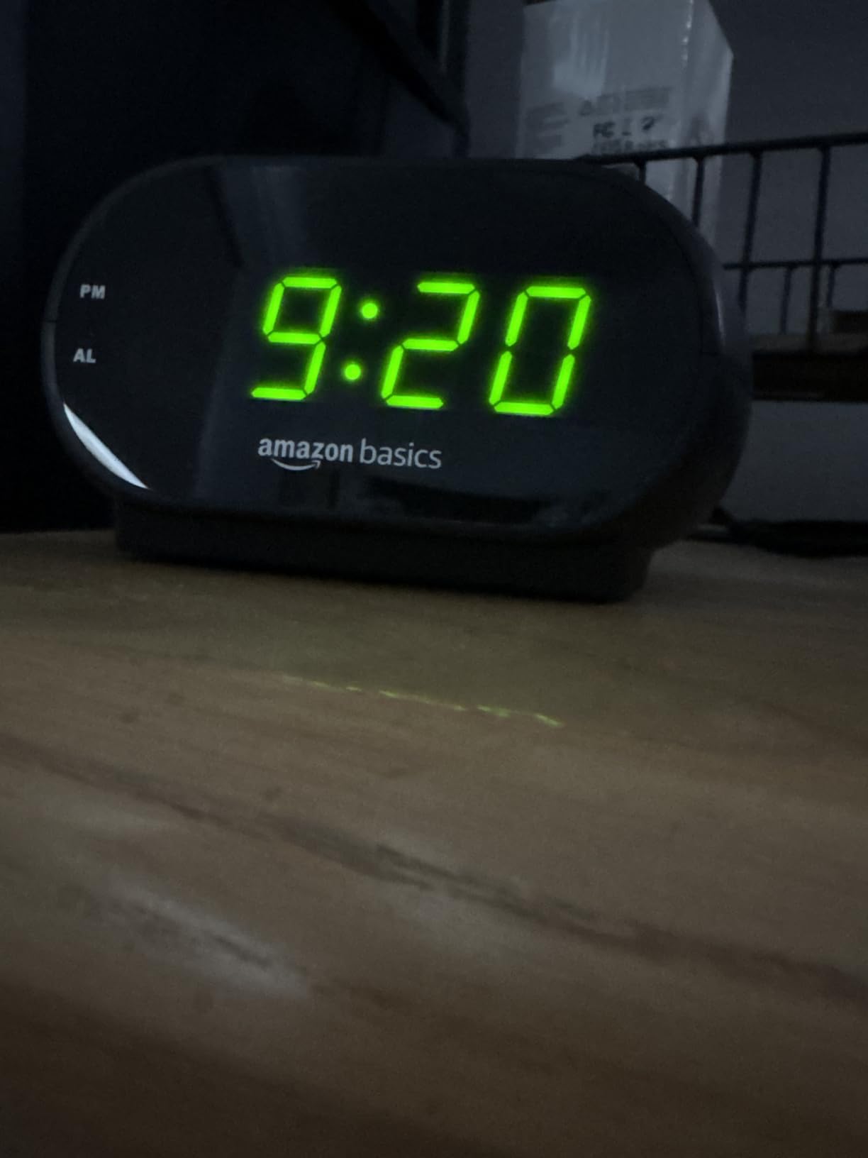 Amazon Basics Small Digital Oval Alarm Clock With LED Display, Nightlight & Battery Backup, Black, 4.5 x 3.5 x 2.4 Inches Customer Review Amazon Basics Small Digital Oval Alarm Clock With LED Display, Nightlight & Battery Backup, Black, 4.5 x 3.5 x 2.4 Inches - Customer Photo 1