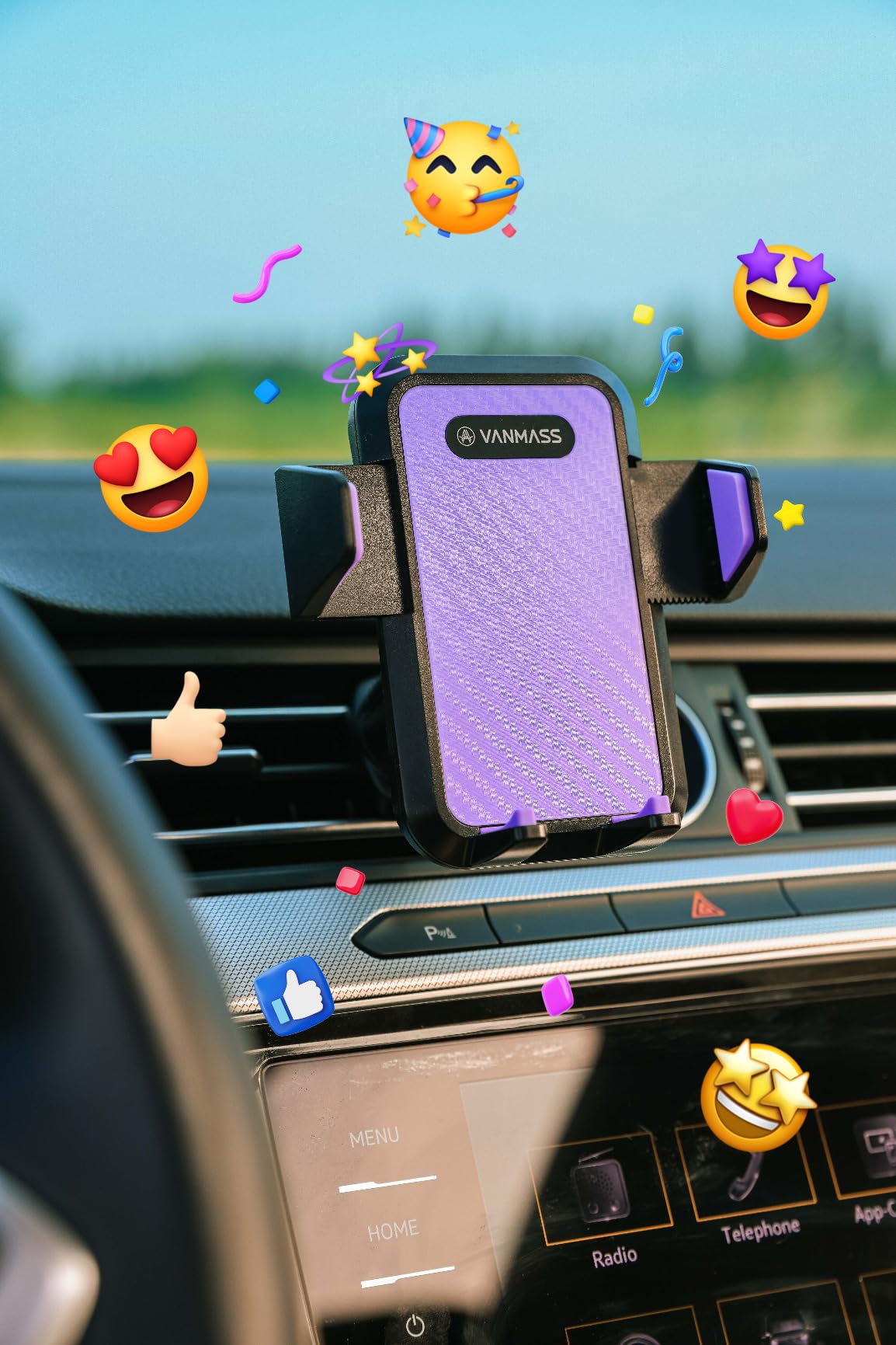 VANMASS 85+LBS Strongest Suction & Military-Grade 2026 Ultimate Car Phone Mount with Patent & Safety Certs, Cell Phone Holder Truck for Dashboard Windshield Vent for iPhone 17 Pro Max 16 15 for Samsung Customer Review VANMASS 85+LBS Strongest Suction & Military-Grade 2026 Ultimate Car Phone Mount with Patent & Safety Certs, Cell Phone Holder Truck for Dashboard Windshield Vent for iPhone 17 Pro Max 16 15 for Samsung - Customer Photo 3