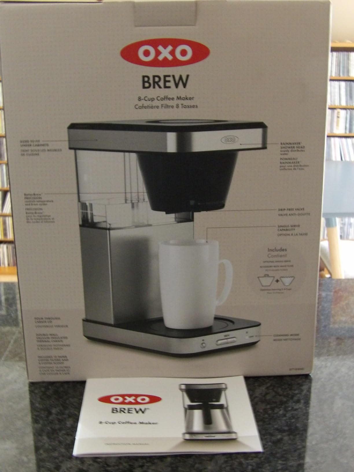 OXO Brew 8-Cup Coffee Maker - Single-Serve, Thermal Carafe, Stainless Steel | SCA Certified Home Brewer, Precise Temperature Control, Rainmaker Shower Head customer photo 1