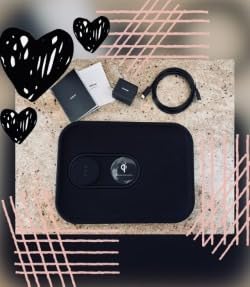 Courant Catch:3 Classics - Italian Leather Wireless Charging Station and Valet Tray (Black) - Compatible with iPhone 16, 15, 14, 13, 12, 11, Galaxy S24, S23, S22, S21, S20, Note, AirPods, AirPods Pro - Customer Photo 2