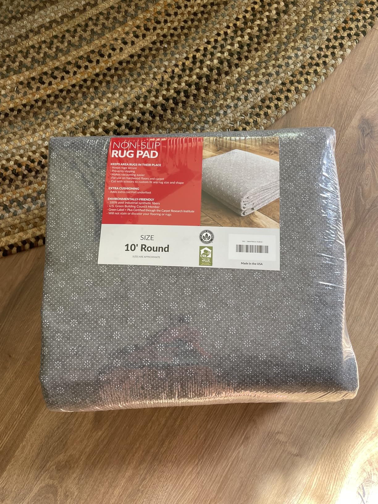 nuLOOM 6' x 9' Premium Eco-Friendly Felt Rug Pad, 1/8 