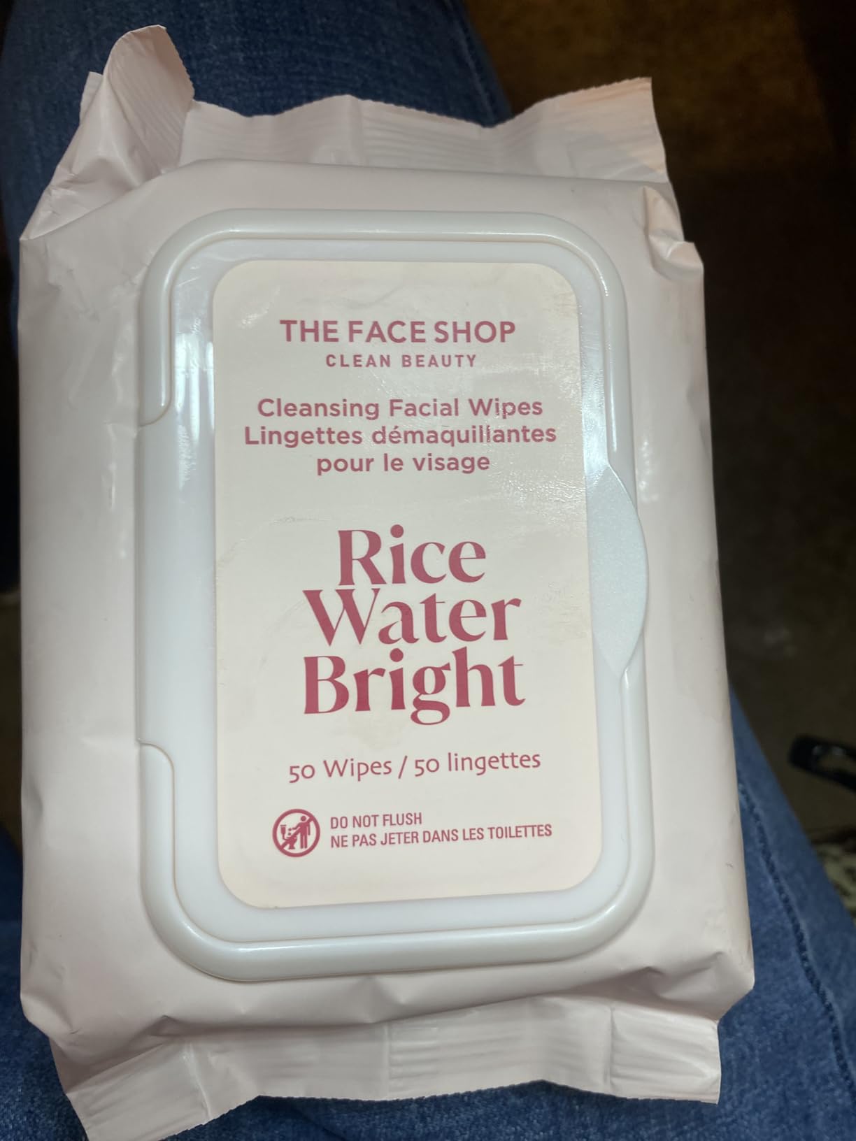 The Face Shop Rice Water Bright Makeup Remover Wipes for Face with Rice Extract, Brightening, Moisturizing, Infused with Cleansing Milk, Vegan Disposable Cleansing Facial Wipes, Korean Skin Care Customer Review The Face Shop Rice Water Bright Makeup Remover Wipes for Face with Rice Extract, Brightening, Moisturizing, Infused with Cleansing Milk, Vegan Disposable Cleansing Facial Wipes, Korean Skin Care - Customer Photo 2