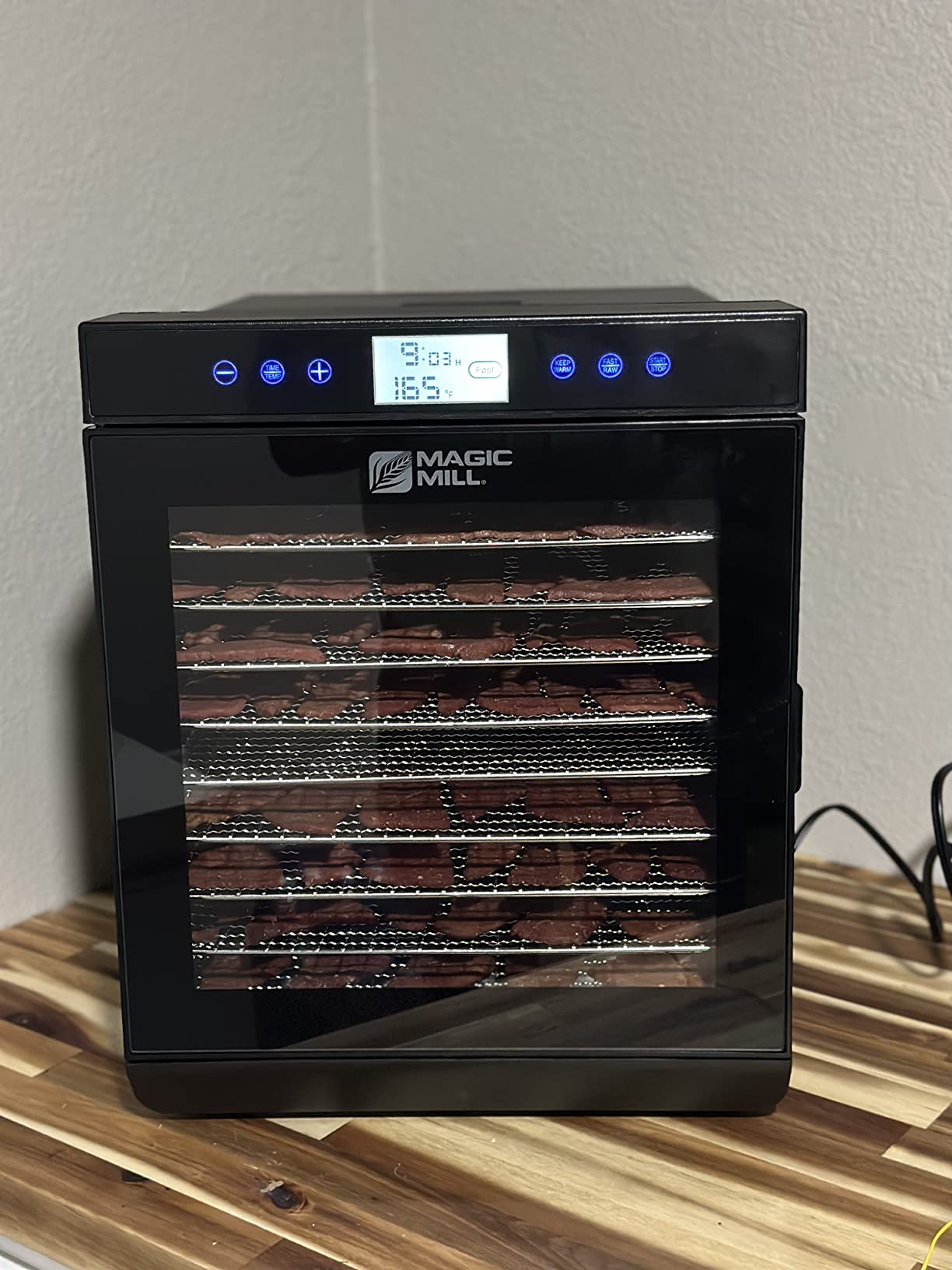 Magic Mill Premium Food Dehydrator Machine (10 Extra-Large Stainless Steel Trays) 700W Dryer for Beef Jerky, Fruits, Vegetables, Dog Treats, 48 Hour Digital Timer - 95°-167° Temperature Control Customer Review Magic Mill Premium Food Dehydrator Machine (10 Extra-Large Stainless Steel Trays) 700W Dryer for Beef Jerky, Fruits, Vegetables, Dog Treats, 48 Hour Digital Timer - 95°-167° Temperature Control - Customer Photo 2