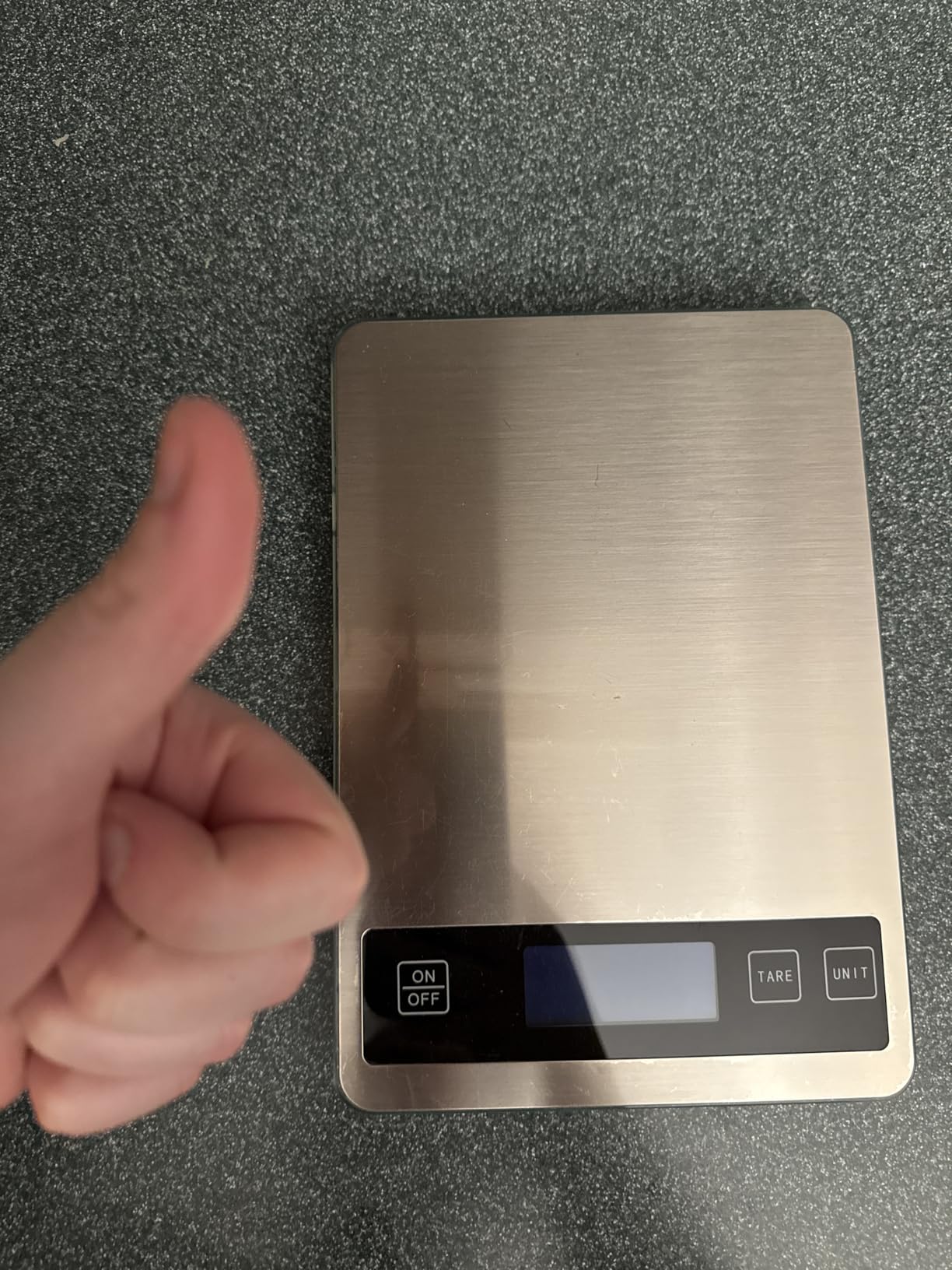 Nicewell Food Scale, 22lb Digital Kitchen Scale Weight Grams and oz for Cooking Baking, 1g/0.1oz Precise Graduation, Stainless Steel and Tempered Glass (Ash Silver) - Customer Photo 2
