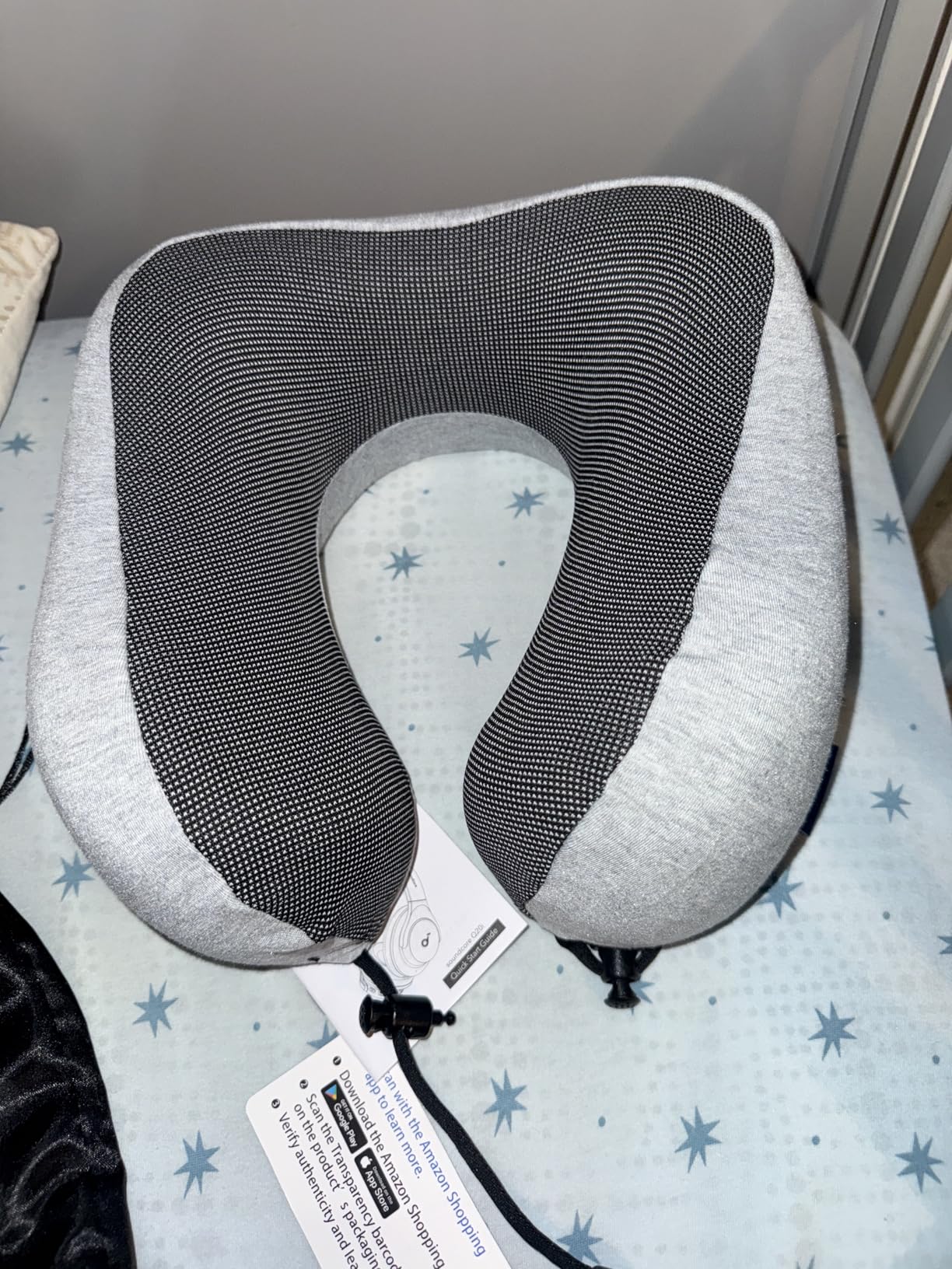 napfun Neck Pillow for Traveling, Upgraded Travel Neck Pillow for Airplane 100% Pure Memory Foam Travel Pillow Customer Review napfun Neck Pillow for Traveling, Upgraded Travel Neck Pillow for Airplane 100% Pure Memory Foam Travel Pillow - Customer Photo 1