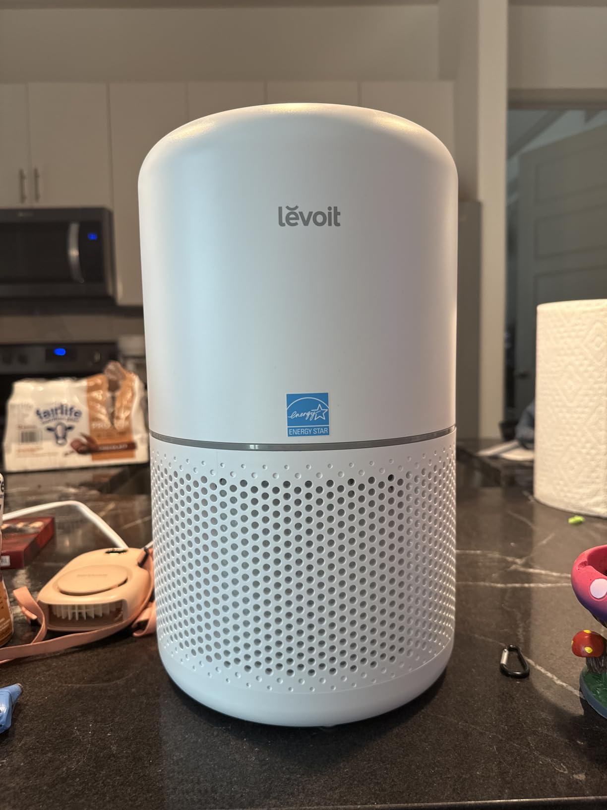 LEVOIT Air Purifier for Home Allergens Pet Hair in Bedroom, Covers Up To 1073 ft² by 56W High Torque Motor, AHAM VERIFIDE, 3-in-1 Filter with HEPA Sleep Mode, Remove Dust Smoke Odor, Core300-P, White customer photo 1