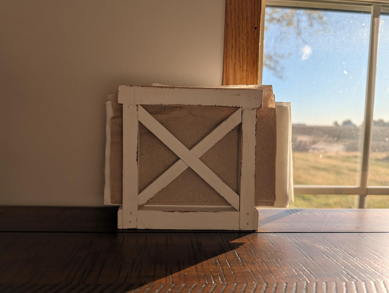 Barnyard Designs Farmhouse Napkin Holder for Table, Napkin Holders for Kitchen, Vintage Rustic Napkin Holder Wood, Distressed Wooden Napkin Holder Dispenser, 6.75