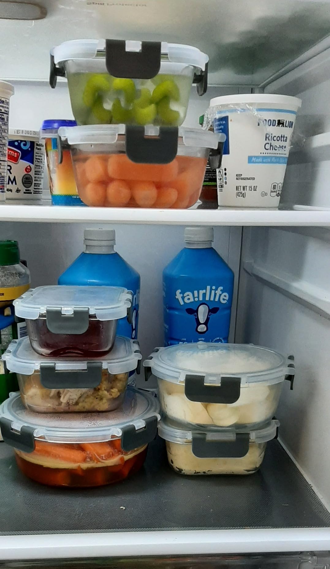 M MCIRCO 24 Piece Glass Food Storage Containers with Lids,Gray customer photo 2