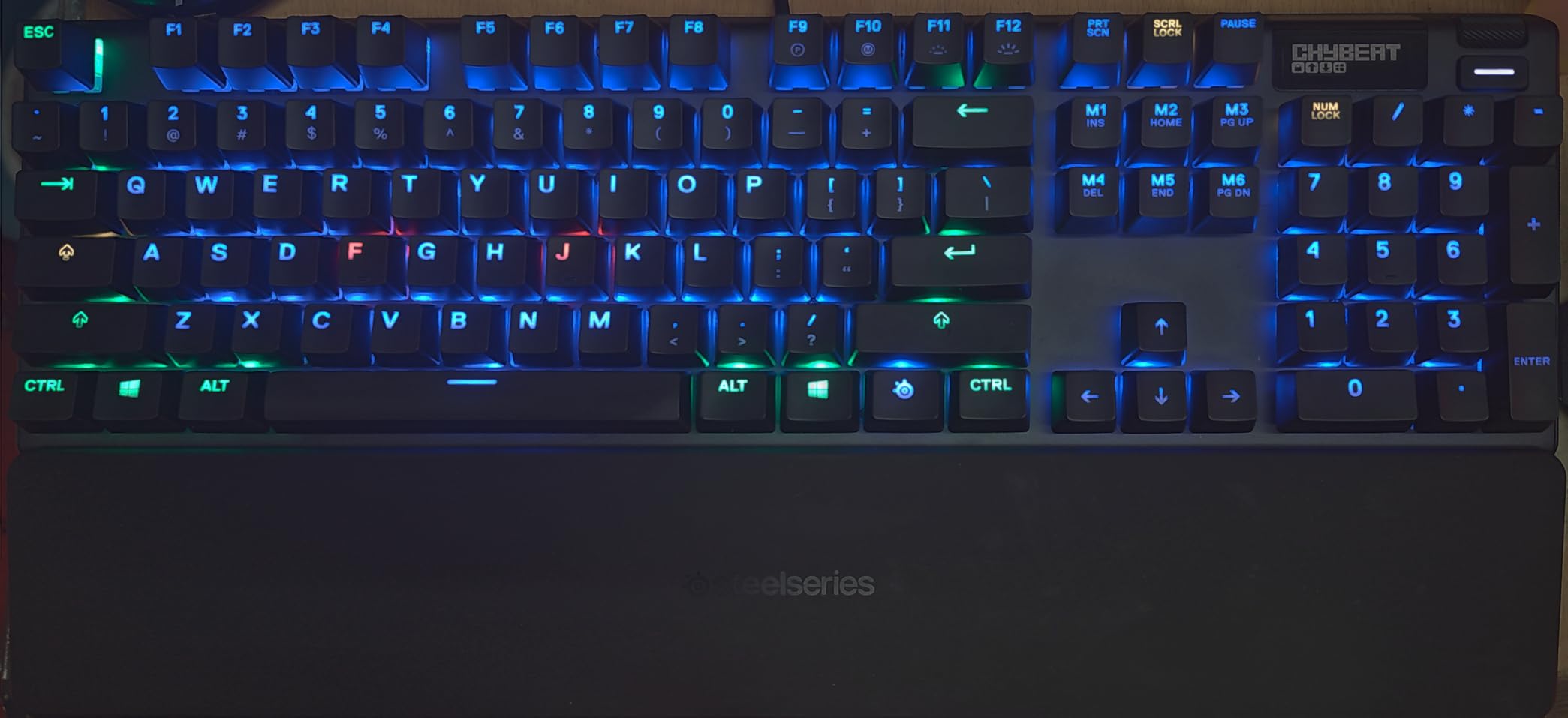 SteelSeries Apex 3 RGB Gaming Keyboard - 10-Zone RGB Illumination - IP32 Water Resistant - Premium Magnetic Wrist Rest (Whisper Quiet Gaming Switch) customer photo 2
