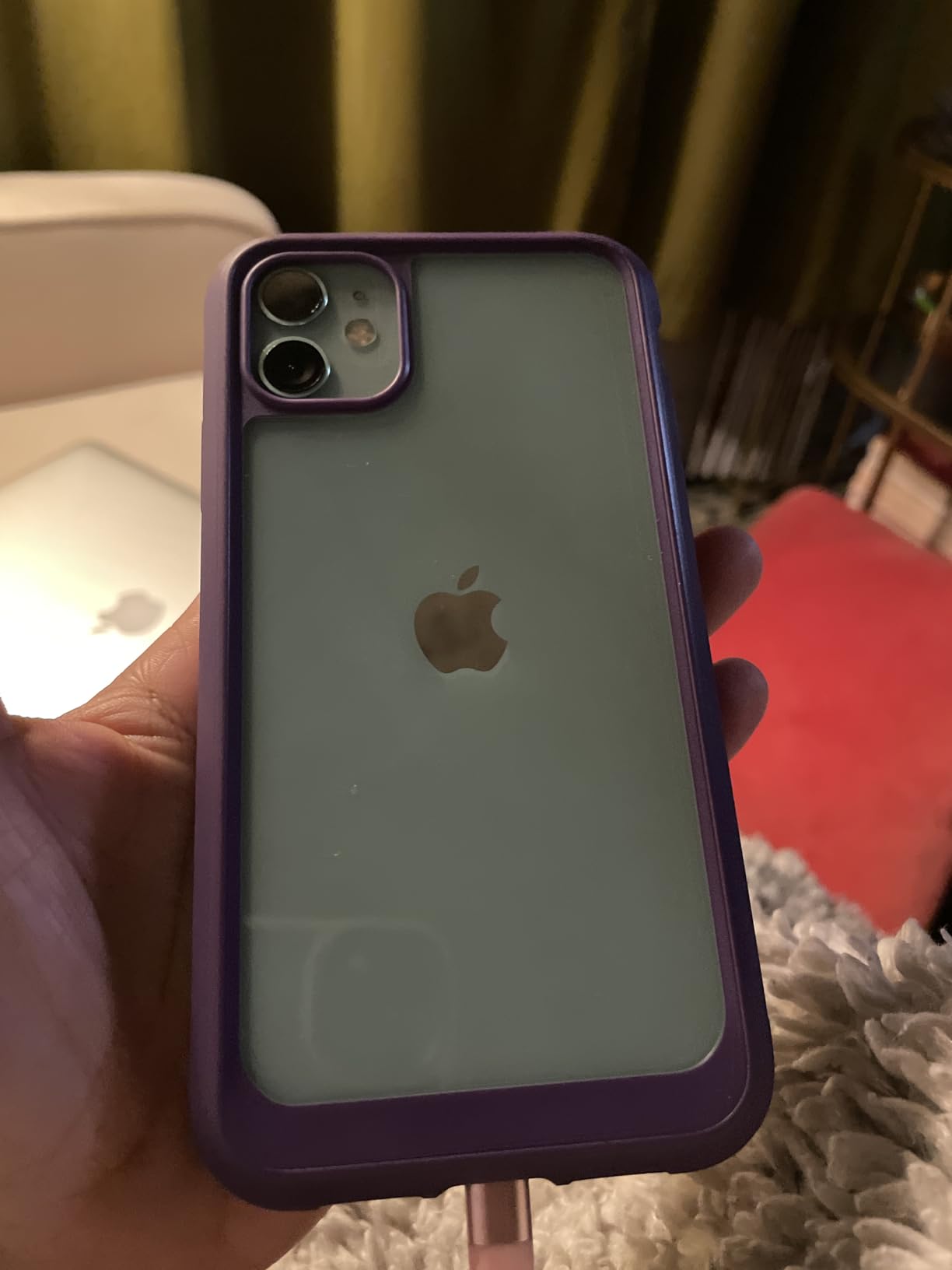 Diaclara Compatible with iPhone 11 Case, Full Body Rugged with Built-in Touch Sensitive Anti-Scratch Screen Protector, Soft TPU Bumper Case Clear Compatible with iPhone 11 6.1
