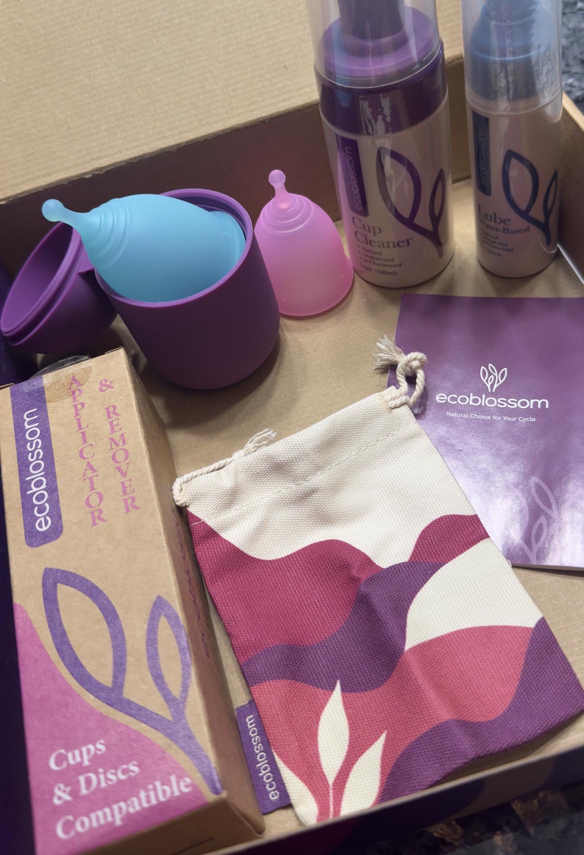 EcoBlossom Reusable Menstrual Cup Set - The Most Reliable Medical Grade Silicone Period Cups - Comfortably use for 12 Hours (Small & Large) Customer Review EcoBlossom Reusable Menstrual Cup Set - The Most Reliable Medical Grade Silicone Period Cups - Comfortably use for 12 Hours (Small & Large) - Customer Photo 1