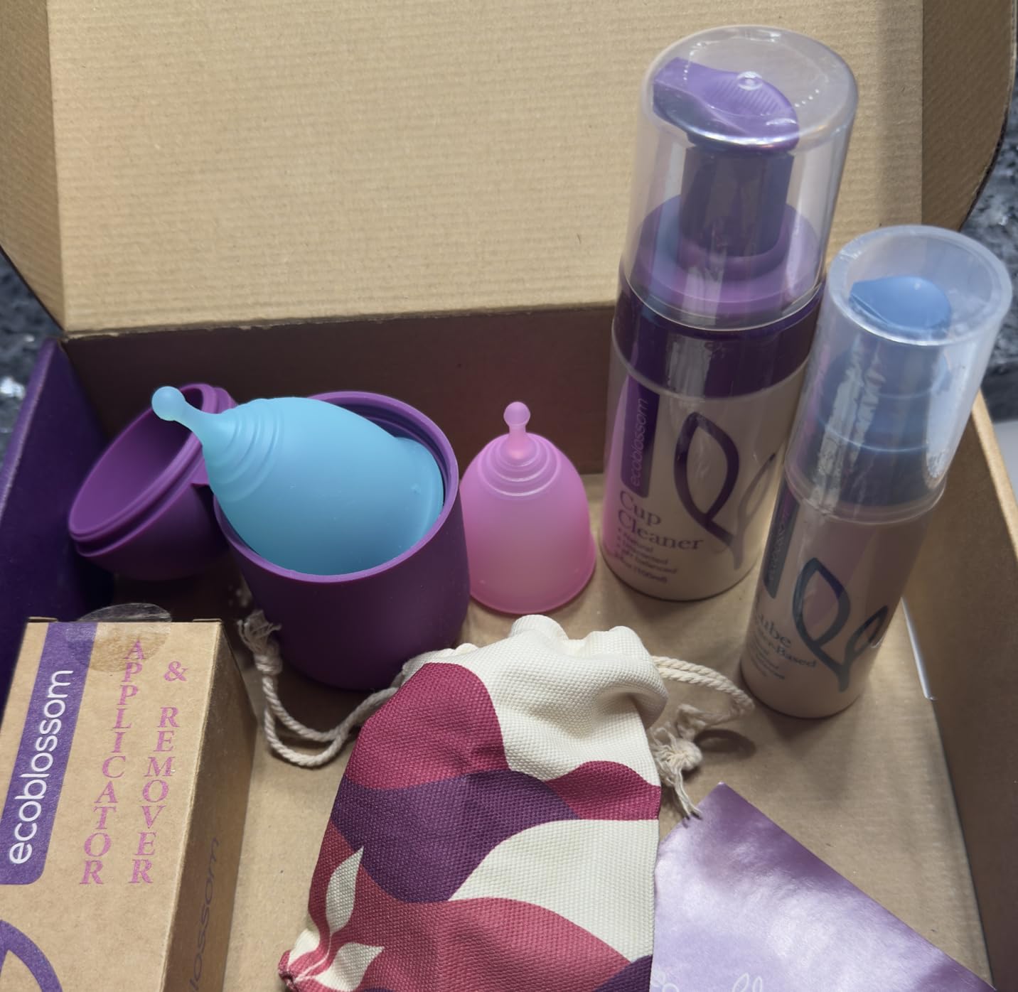 EcoBlossom Reusable Menstrual Cup Set - The Most Reliable Medical Grade Silicone Period Cups - Comfortably use for 12 Hours (Small & Large) Customer Review EcoBlossom Reusable Menstrual Cup Set - The Most Reliable Medical Grade Silicone Period Cups - Comfortably use for 12 Hours (Small & Large) - Customer Photo 2