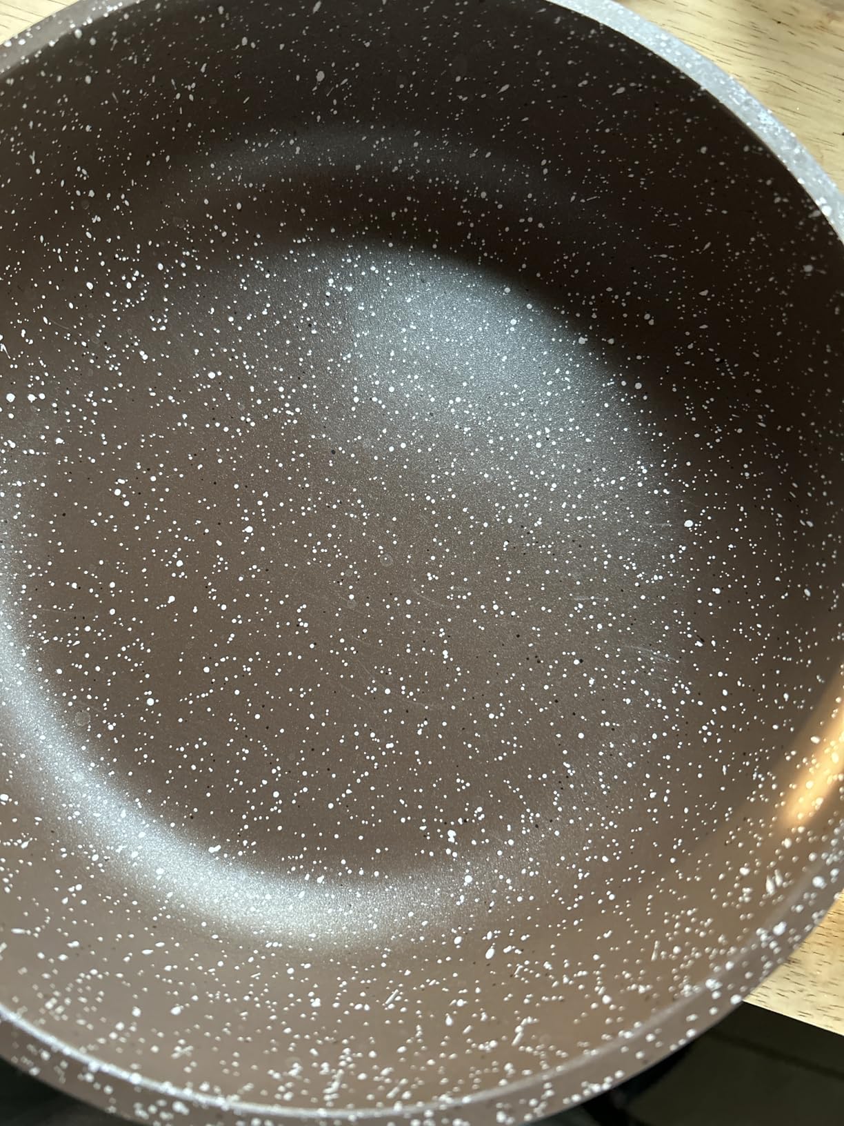 SENSARTE Nonstick Frying Pan Skillet, Swiss Granite Coating Omelette Pan, Healthy Stone Cookware Chef's Pan, PFOA Free (9.5 Inch) customer photo 1
