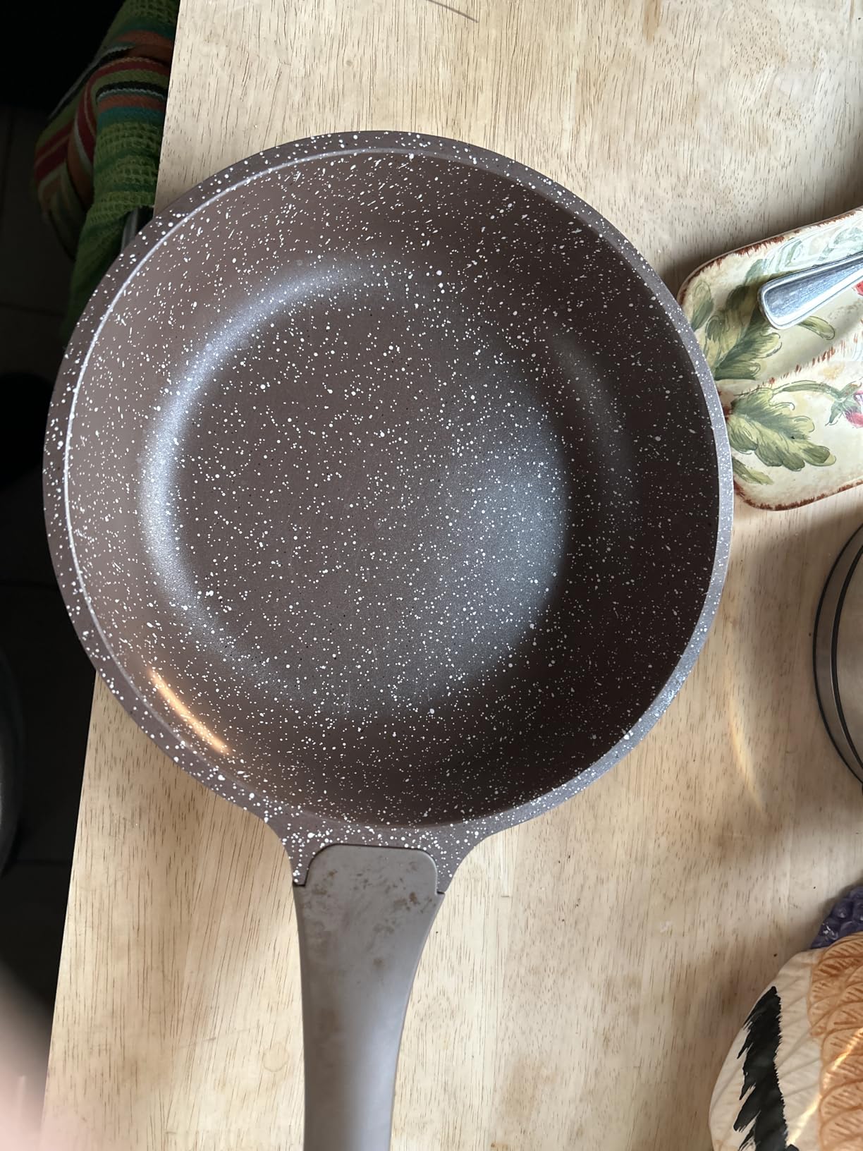 SENSARTE Nonstick Frying Pan Skillet, Swiss Granite Coating Omelette Pan, Healthy Stone Cookware Chef's Pan, PFOA Free (9.5 Inch) customer photo 2