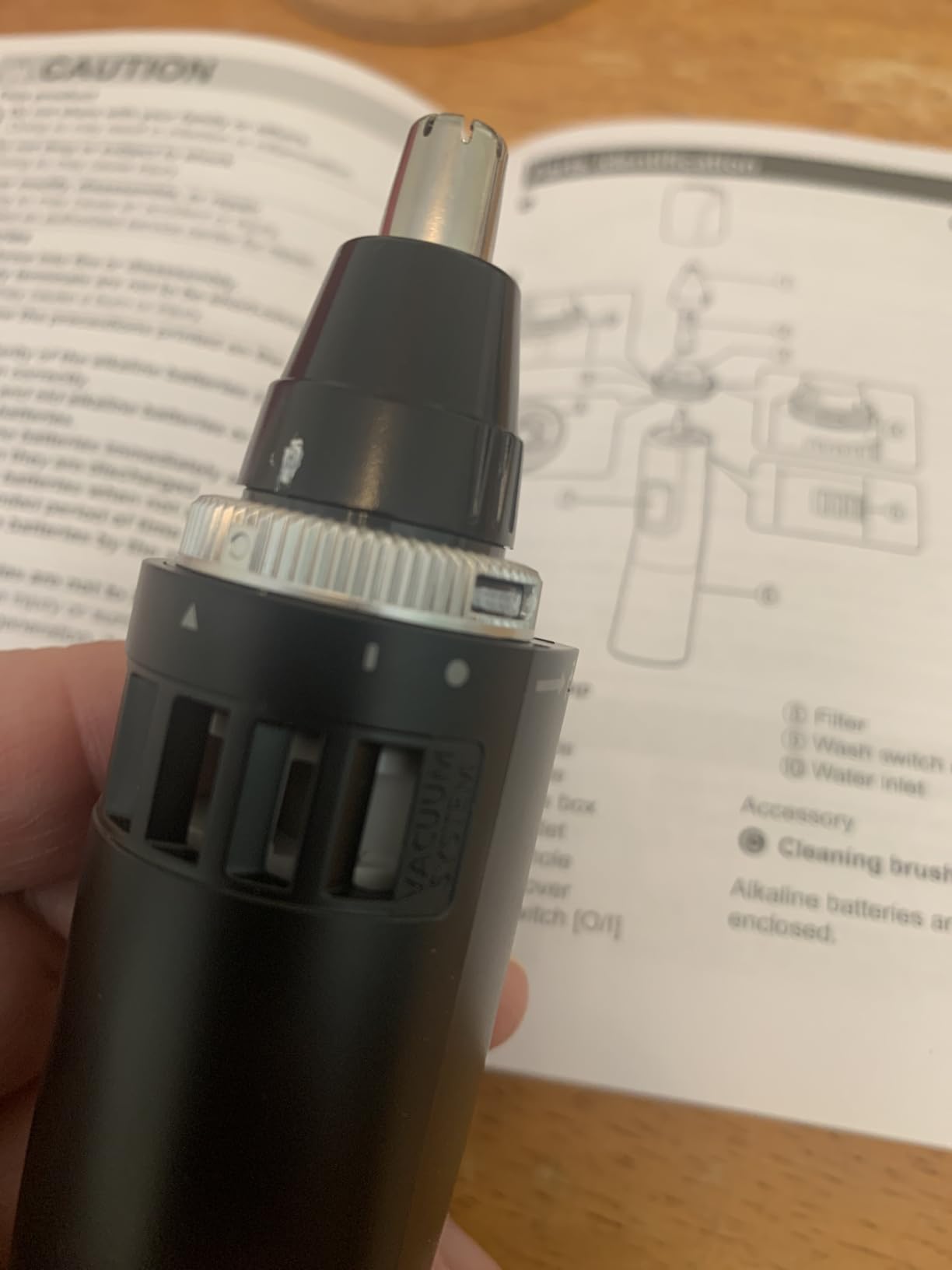Panasonic Men's Ear and Nose Hair Trimmer, Wet Dry Hypoallergenic Dual Edge Blade - ER-GN30-H Customer Review Panasonic Men's Ear and Nose Hair Trimmer, Wet Dry Hypoallergenic Dual Edge Blade - ER-GN30-H - Customer Photo 1