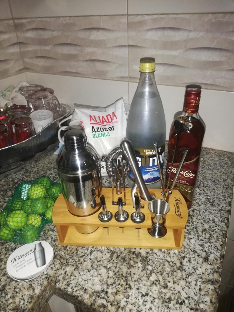 KITESSENSU Cocktail Shaker Set Bartender Kit with Stand | Bar Set Drink Mixer Set with All Essential Accessory Tools: Martini Shaker, Jigger, Strainer, Mixer Spoon, Muddler, Liquor Pourers |Silver Customer Review Best Barware Set