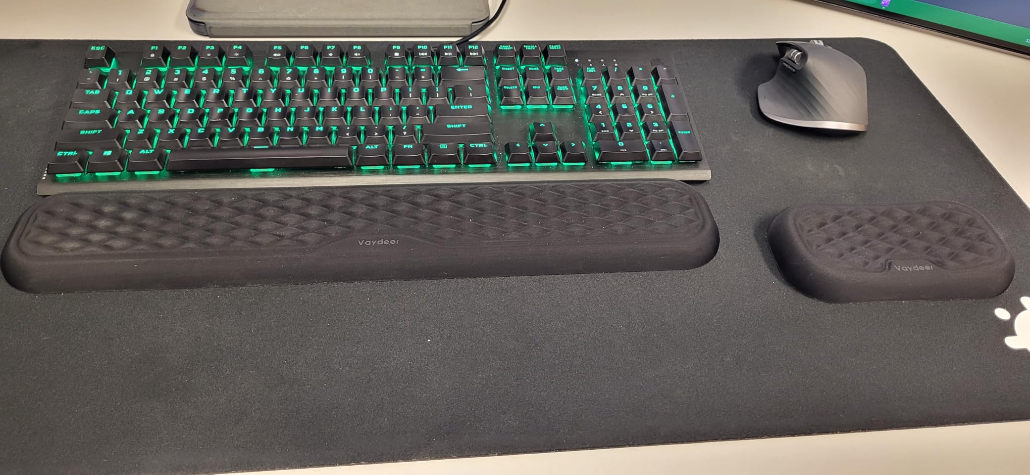 Vaydeer Wrist Rest for Keyboard and Mouse, Computer Ergonomic Wrist Support Pad, Soft Memory Foam Arm Cushion for Desk, Palm Hand Office Laptop Typing Customer Review Vaydeer Wrist Rest for Keyboard and Mouse, Computer Ergonomic Wrist Support Pad, Soft Memory Foam Arm Cushion for Desk, Palm Hand Office Laptop Typing - Customer Photo 2