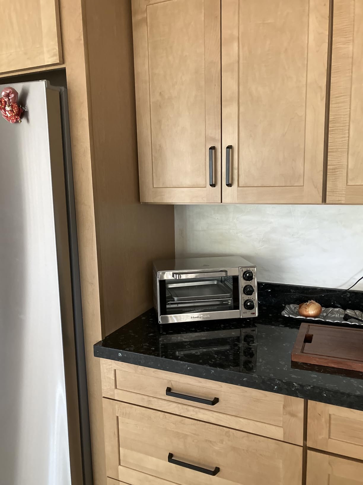 Hamilton Beach 4 Slice Countertop Air Fryer Toaster Oven Combo | Air Fry, Bake, Broil, Toast | 30 Minute Timer | Automatic Shut Off | 200 to 450ºF Adjustable Temp | Stainless Steel | 31403J customer photo 1