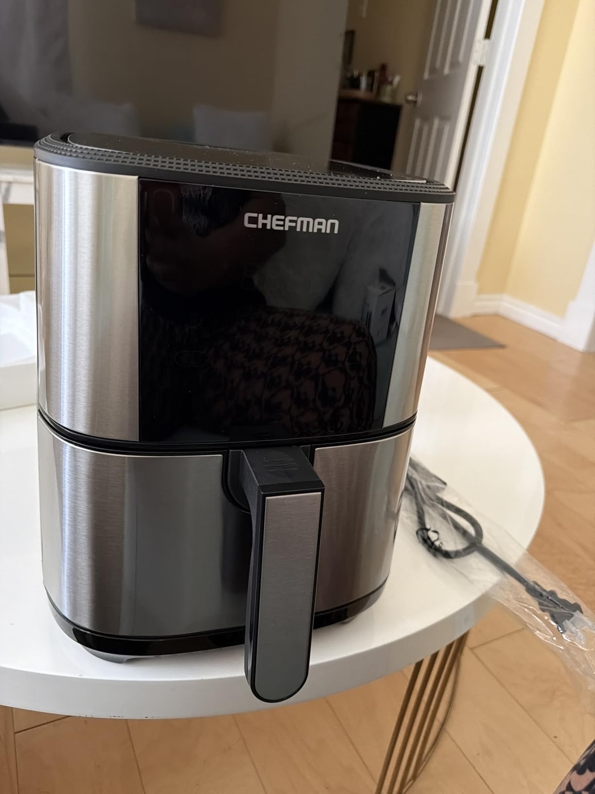 Chefman Air Fryer 8 Qt | TurboFry 4-in-1 with 450°F Hi-Fry Option for Crispier Results | Bake, Dehydrate, Frozen | XL Nonstick Dishwasher-Safe Basket | Stainless Steel customer photo 2