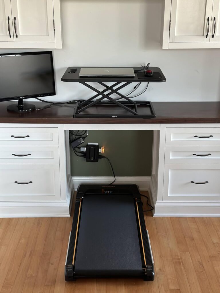 VIVO Ultra-Slim Single Top Height Adjustable Standing Desk Riser, Compact Sit Stand Desktop Converter for Monitor or Laptop, Black, DESK-V001J Customer Review Best Standing Desk Converter