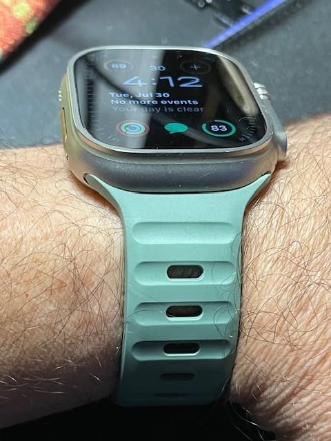 NOMAD | Sport Band for Apple Watch - 45mm | Black Apple watch ultra 2 band, Designed to give your Apple Watch a modern and athletic look for intense workouts and everyday wear, Compatible with New Series 11, Ultra 1-3, Series 1-10, and SE Customer Review NOMAD | Sport Band for Apple Watch - 45mm | Black Apple watch ultra 2 band, Designed to give your Apple Watch a modern and athletic look for intense workouts and everyday wear, Compatible with New Series 11, Ultra 1-3, Series 1-10, and SE - Customer Photo 1