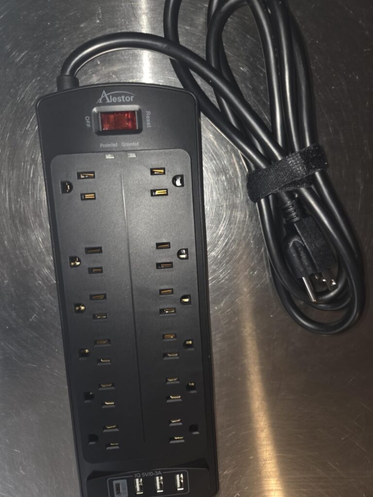 Power Strip, ALESTOR Surge Protector with 12 Outlets and 4 USB Ports, 6 Feet Extension Cord (1875W/15A), 2700 Joules, ETL Listed, Black Customer Review Best Surge Protector