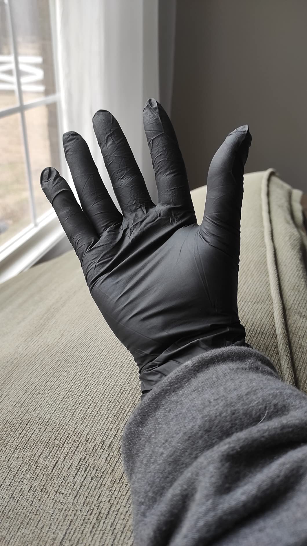 Dre Health Powder Free Disposable Nitrile Gloves - 100 Pack - Medical Exam Gloves - Customer Photo 2
