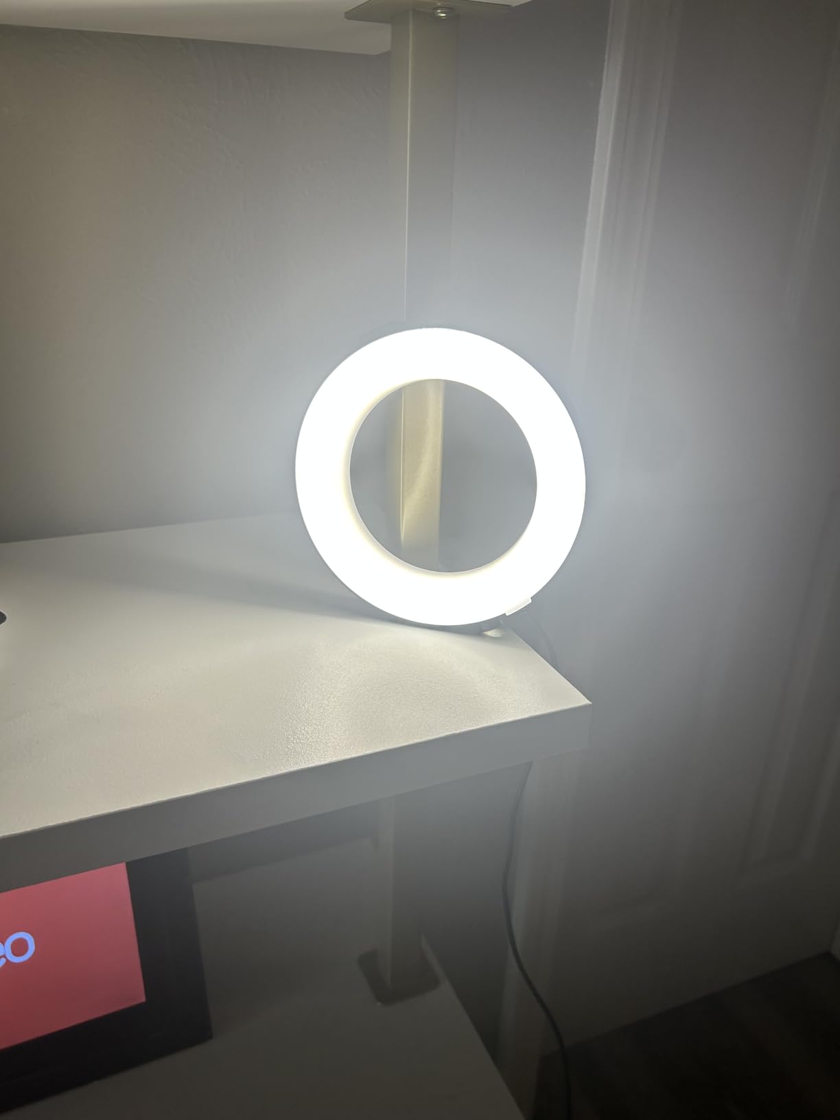 Video Conference Lighting Kit, Ring Light Clip on Laptop Monitor, 6