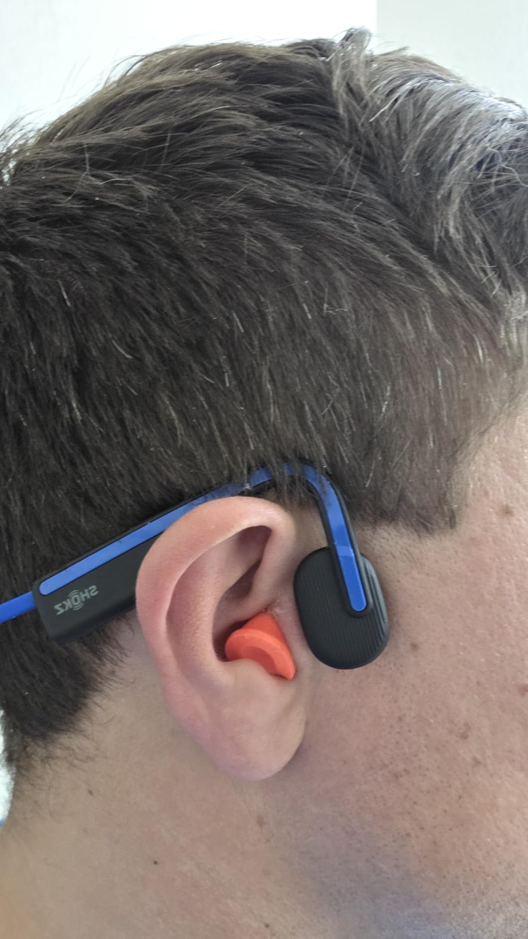 SHOKZ OpenMove - Open-Ear Bluetooth Sport Headphones, Bone Conduction Wireless Earphones, Sweatproof for Running and Workouts customer photo 1