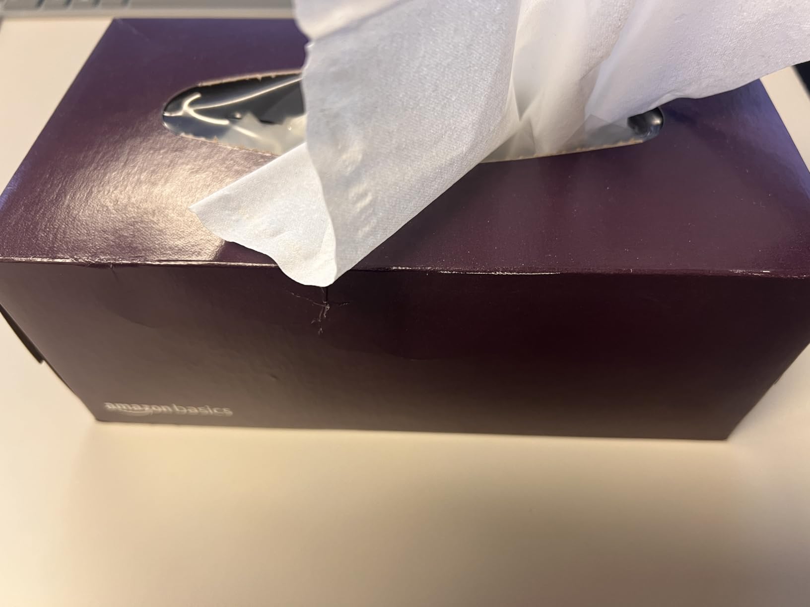 Amazon Basics Facial Tissue, 2-Ply, 160 Tissues per Box, 4 Boxes (640 total) (Previously Solimo) Customer Review Amazon Basics Facial Tissue, 2-Ply, 160 Tissues per Box, 4 Boxes (640 total) (Previously Solimo) - Customer Photo 1