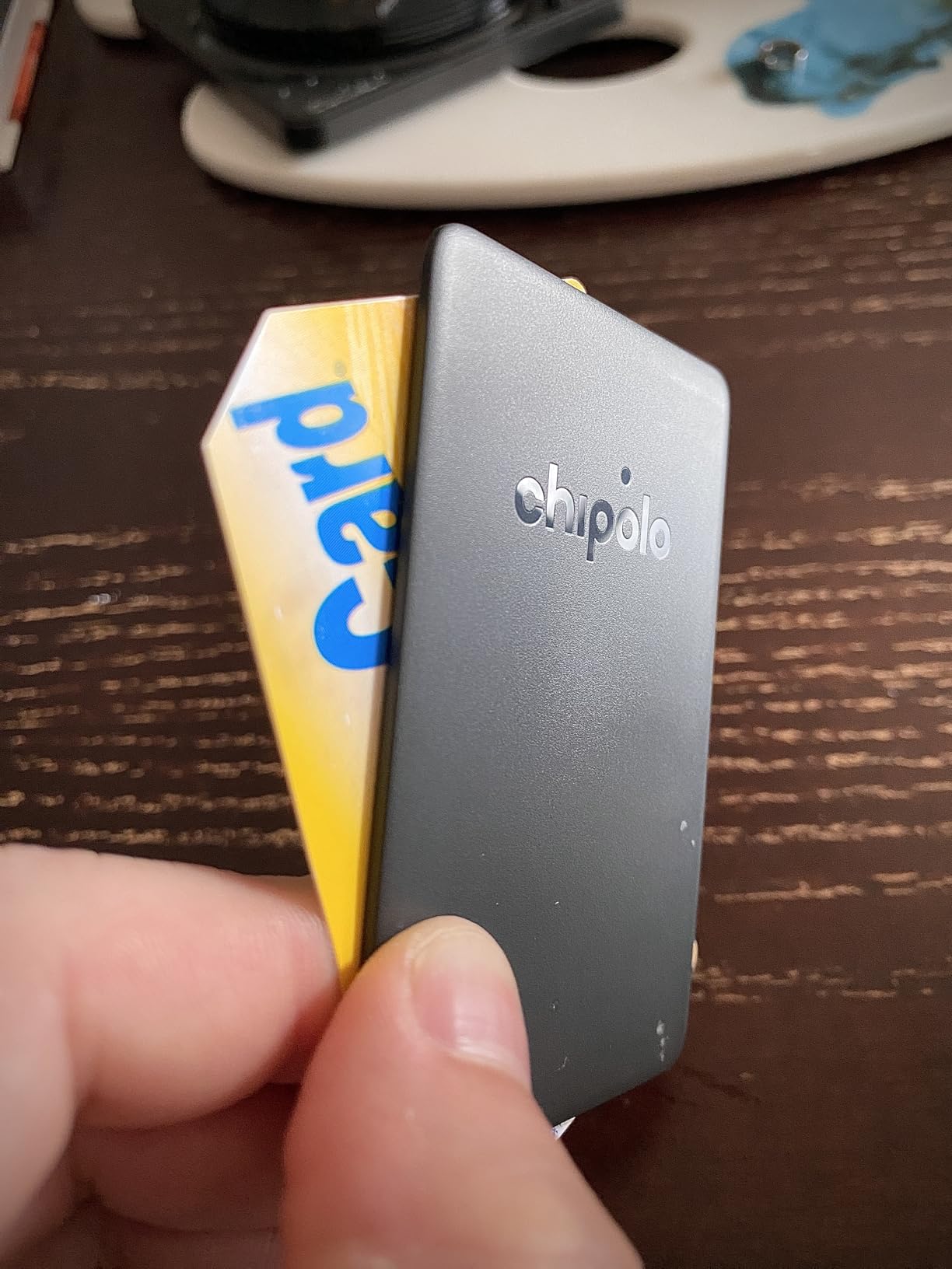 Chipolo ONE Spot - Key Finder, Bluetooth Tracker for Keys, Bag - Works with The Apple Find My app (only for iOS) (Almost Black) Customer Review Chipolo ONE Spot - Key Finder, Bluetooth Tracker for Keys, Bag - Works with The Apple Find My app (only for iOS) (Almost Black) - Customer Photo 1