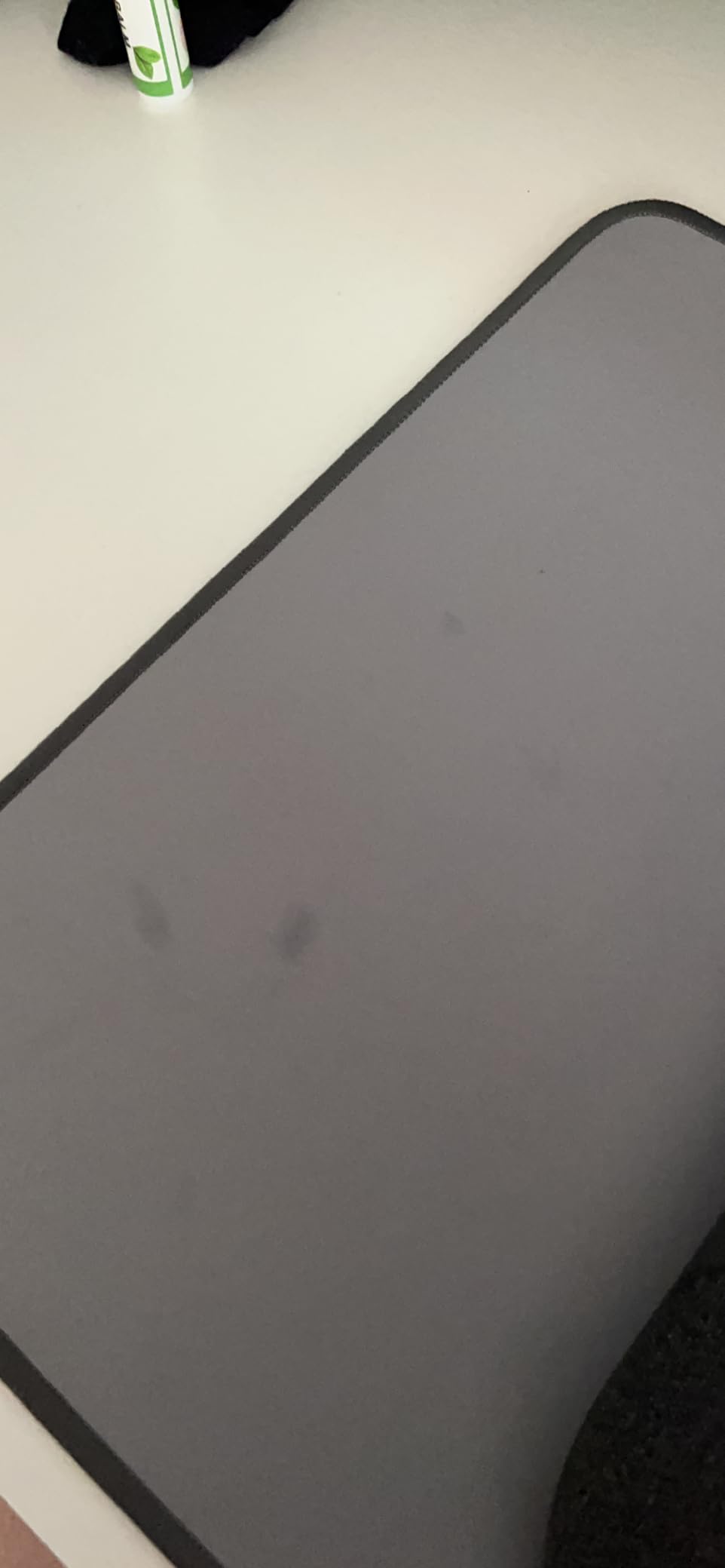 Logitech Desk Mat - Studio Series, Multifunctional Large Desk Pad, Extended Mouse Mat, Office Desk Protector with Anti-Slip Base, Spill-Resistant Durable Design, in Mid-Grey - Customer Photo 2