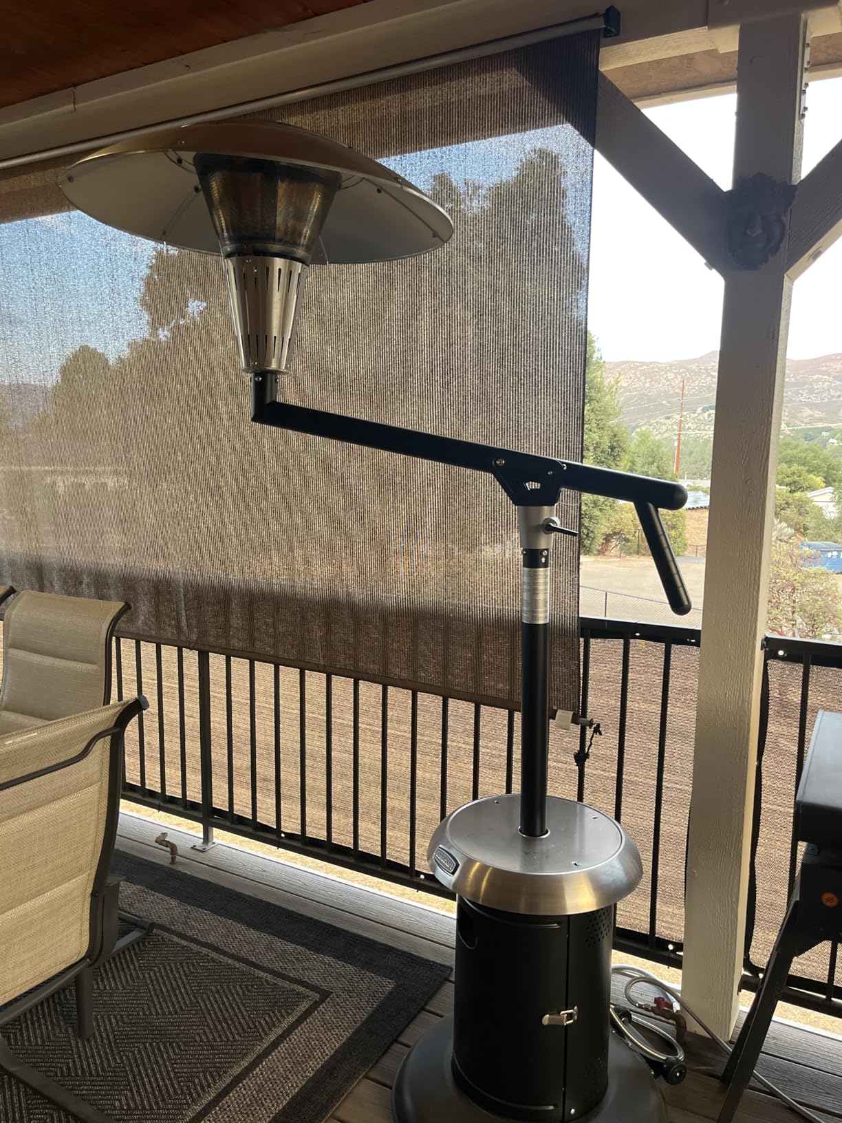 Cuisinart Perfect Position Propane Patio Heater, 38,200 BTU Powerful Directional Stainless Steel Outdoor Heater with Hidden Tank and Drink Table, Swivel Arm and Reflective Heat Shield Customer Review Cuisinart Perfect Position Propane Patio Heater, 38,200 BTU Powerful Directional Stainless Steel Outdoor Heater with Hidden Tank and Drink Table, Swivel Arm and Reflective Heat Shield - Customer Photo 2