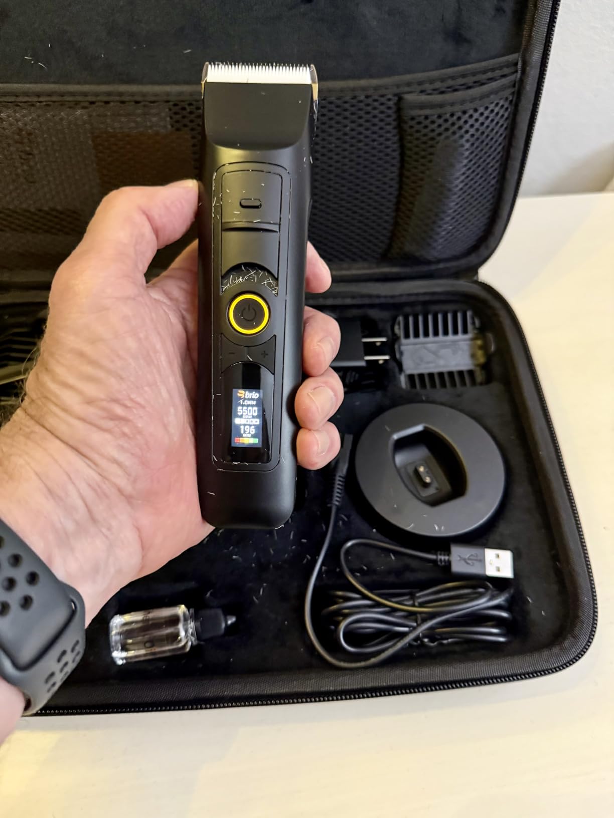 Brio Beardscape V2 Beard Trimmer for Men Professional with Low Friction Ceramic Blade, Cordless Professional Hair Trimmer for Barbers with 4 Hrs of Long Battery Timing, Ideal for Beard & Body (Black) Customer Review Brio Beardscape V2 Beard Trimmer for Men Professional with Low Friction Ceramic Blade, Cordless Professional Hair Trimmer for Barbers with 4 Hrs of Long Battery Timing, Ideal for Beard & Body (Black) - Customer Photo 1