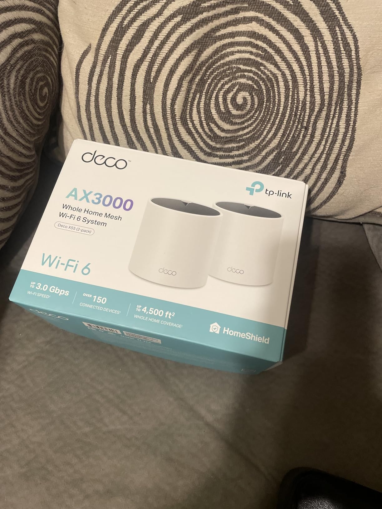 TP-Link Deco X55 AX3000 WiFi 6 Mesh System - Covers up to 6500 Sq.Ft, Replaces Wireless Router and Extender, 3 Gigabit Ports per Unit, Supports Ethernet Backhaul, Deco X55(3-Pack) customer photo 1