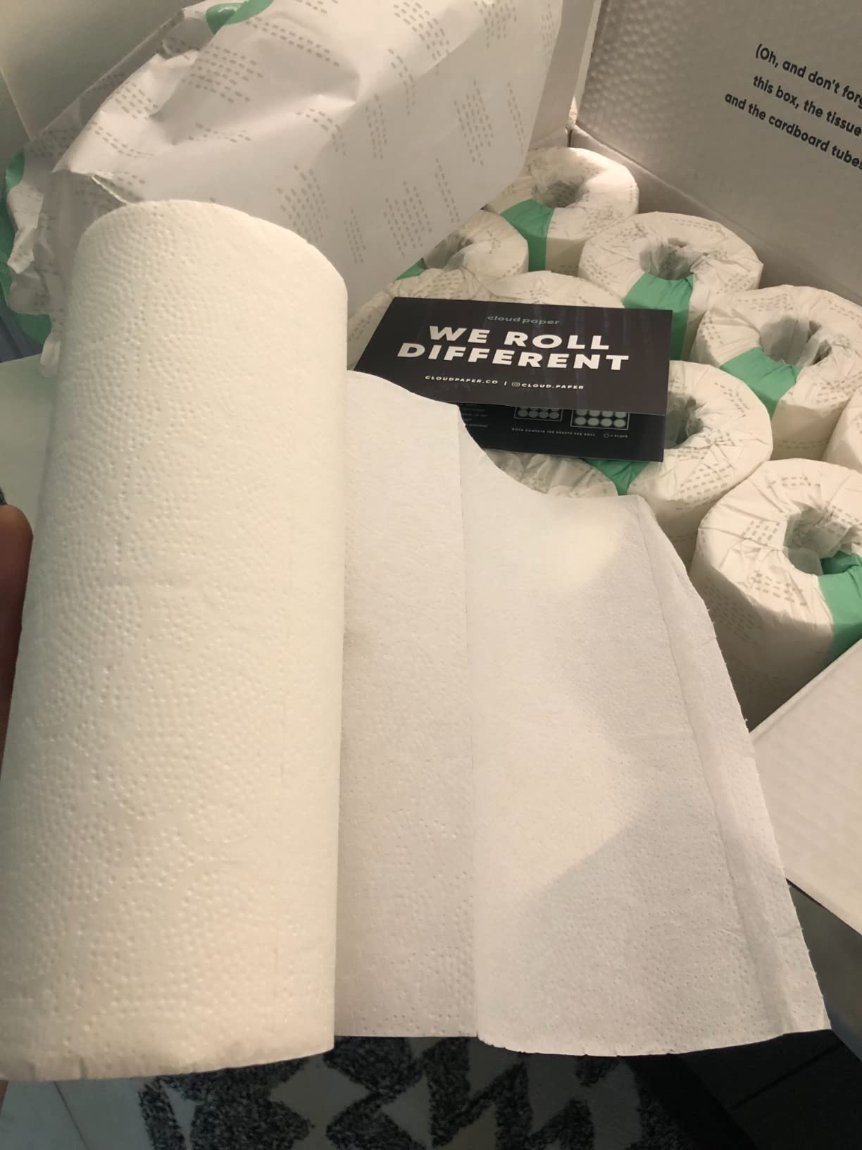 Save Trees Bamboo Paper Towels 12pk - 1800 Sheets Paper Towel Rolls Ultra Absorbent & Durable EcoTowels - FSC-Certified, Vegan Bamboo Kitchen Rolls - Customer Photo 2