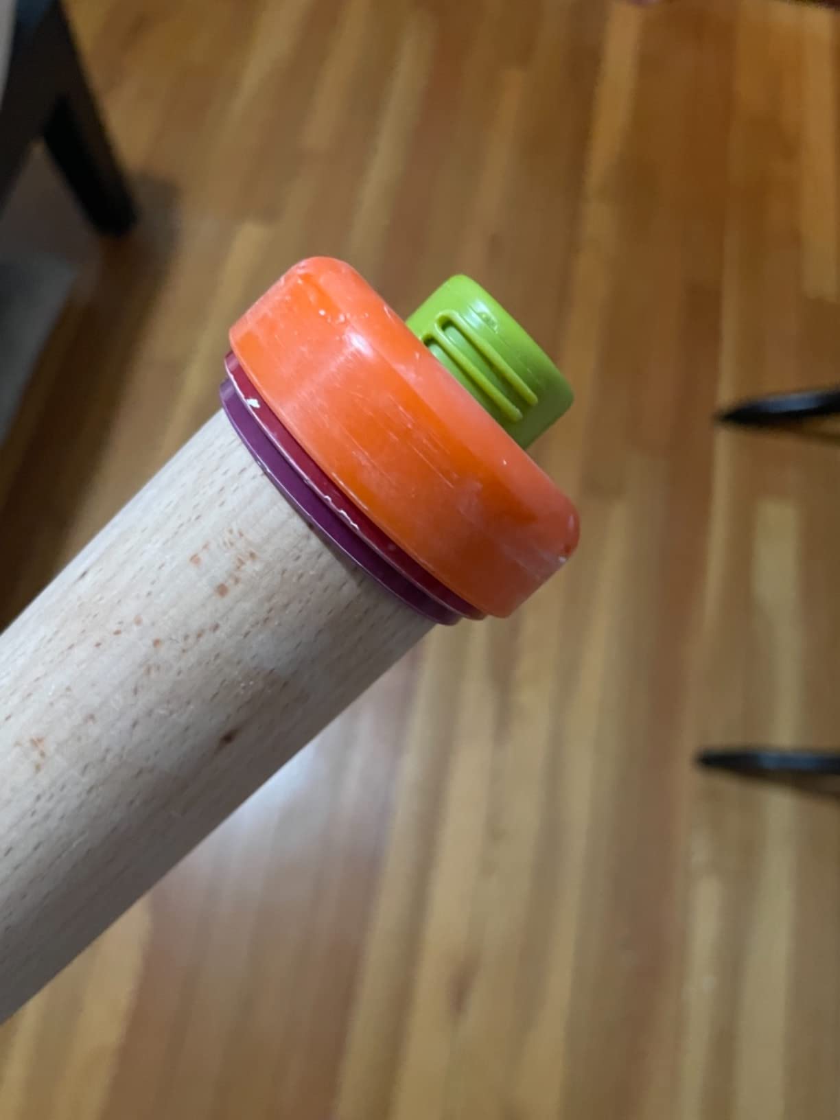 Joseph Joseph PrecisionPin - Rolling Pin with adjustable pastry thickness, Baking and dough rollers, Beech Wood, Pastel Blue Customer Review Joseph Joseph PrecisionPin - Rolling Pin with adjustable pastry thickness, Baking and dough rollers, Beech Wood, Pastel Blue - Customer Photo 1
