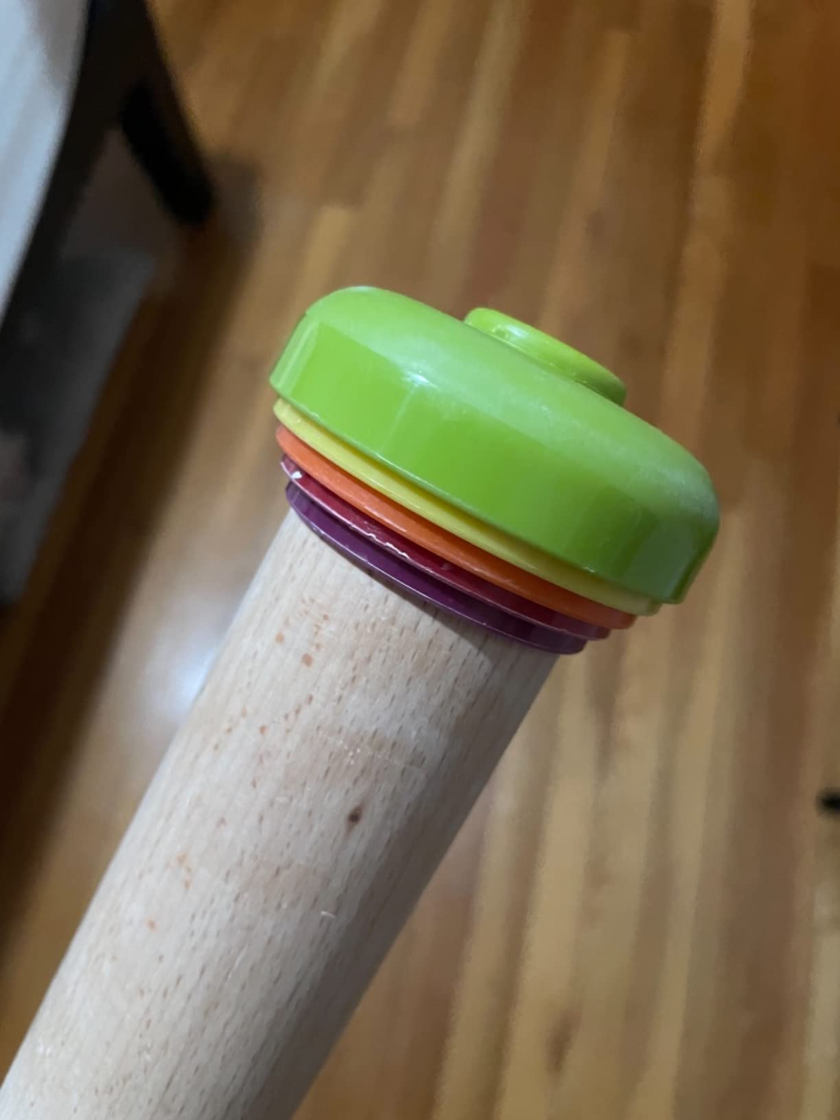 Joseph Joseph PrecisionPin - Rolling Pin with adjustable pastry thickness, Baking and dough rollers, Beech Wood, Pastel Blue Customer Review Joseph Joseph PrecisionPin - Rolling Pin with adjustable pastry thickness, Baking and dough rollers, Beech Wood, Pastel Blue - Customer Photo 2