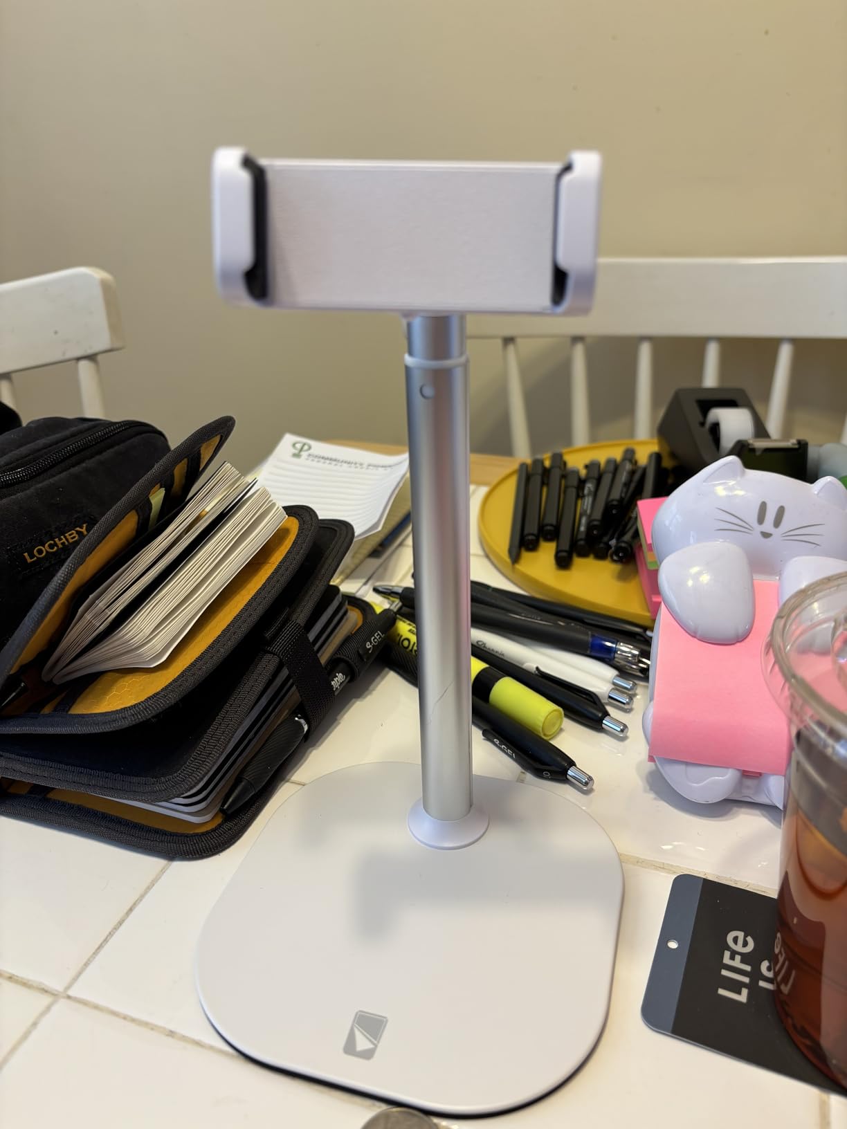 COOPER ChatStand, Adjustable Cell Phone Stand for Desk, Phone Stand for Recording, iPhone Holder for Filming, Small iPhone Tripod, Soporte para Celular, Fits Samsung, Android, (Night Black) Customer Review COOPER ChatStand, Adjustable Cell Phone Stand for Desk, Phone Stand for Recording, iPhone Holder for Filming, Small iPhone Tripod, Soporte para Celular, Fits Samsung, Android, (Night Black) - Customer Photo 3
