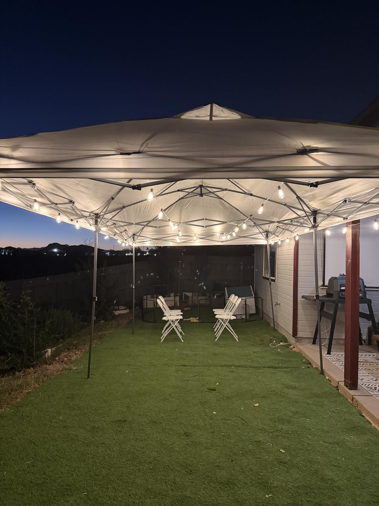 Brightever 100FT Outdoor String Lights 52 Bulbs, Waterproof Patio Lights customer photo 1