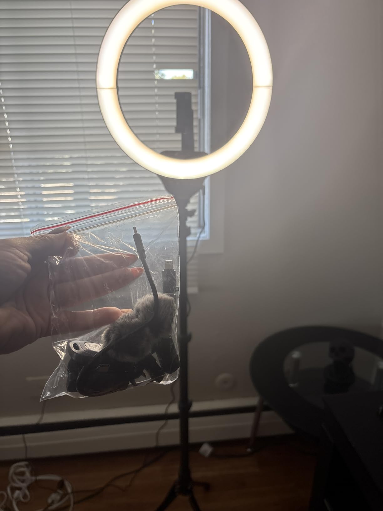 Aureday 14'' Selfie Ring Light with 62'' Tripod Stand and Phone Holder, Dimmable LED Phone Ringlight for Makeup/Video Recording/Photography, Circle Lighting for All Cell Phones&Lightweight Cameras - Customer Photo 1