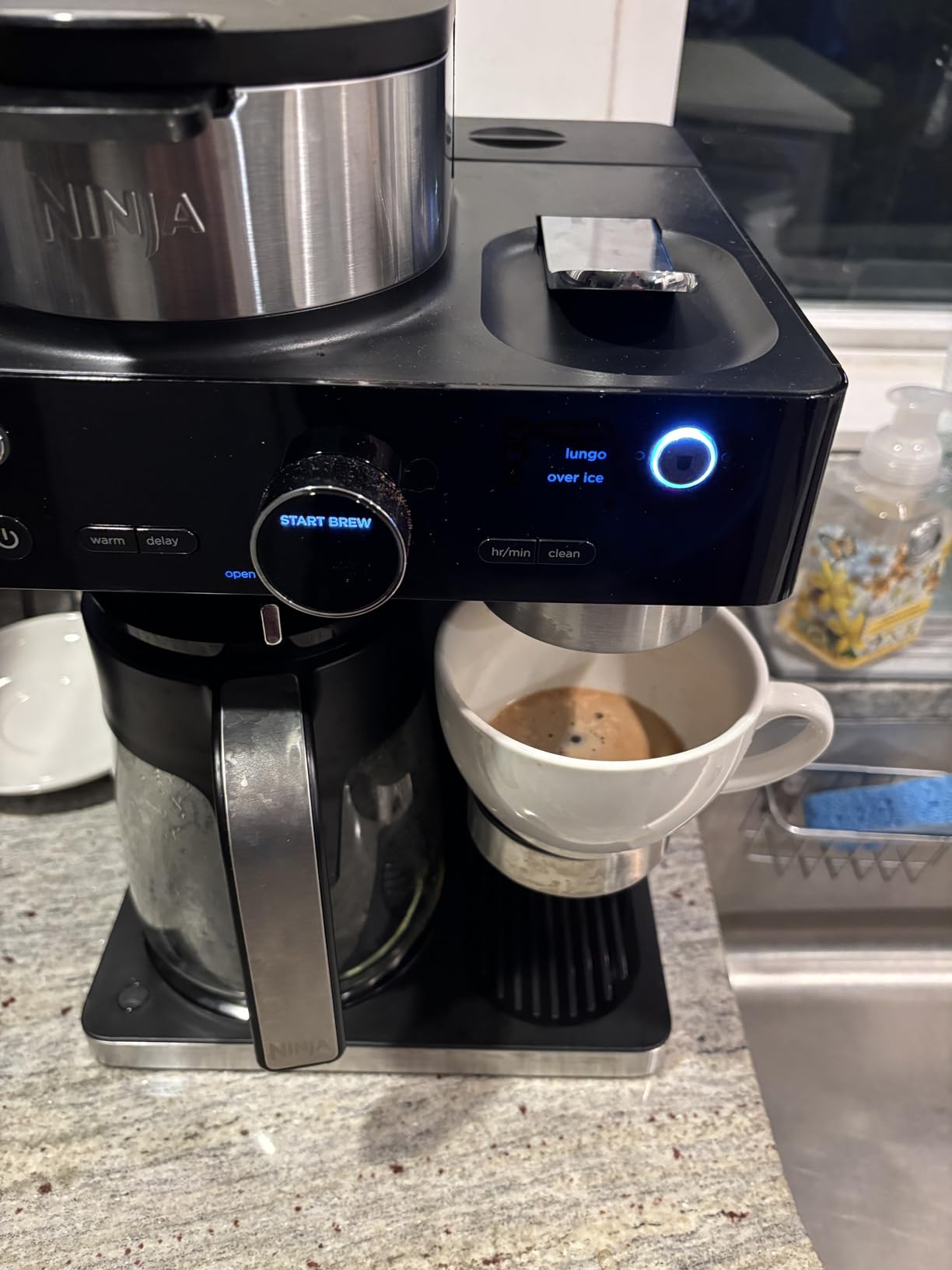 Ninja Espresso & Coffee Maker & Barista System, 3 Espresso Brew Styles, Single-Serve Coffee & Nespresso Capsule Compatible, Built-in Frother, Espresso, Cappuccino & Latte Maker, Black, CFN601 Customer Review Ninja Espresso & Coffee Maker & Barista System, 3 Espresso Brew Styles, Single-Serve Coffee & Nespresso Capsule Compatible, Built-in Frother, Espresso, Cappuccino & Latte Maker, Black, CFN601 - Customer Photo 2