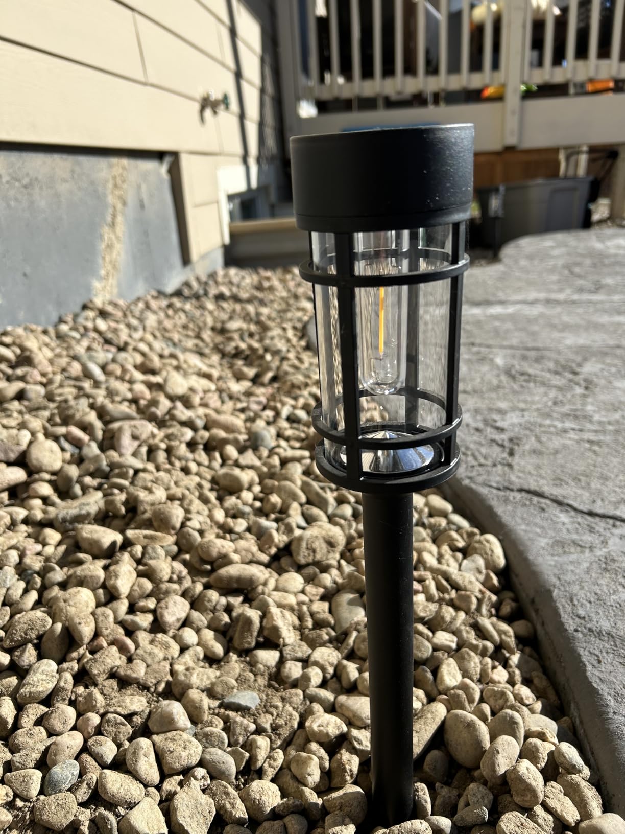 Mancra Solar Pathway Lights, 8 Pack LED Solar Lights Outdoor Waterproof, Glass Metal Garden Lighting for Yard Path Landscape Lawn Walkway Driveway, 3000K customer photo 1