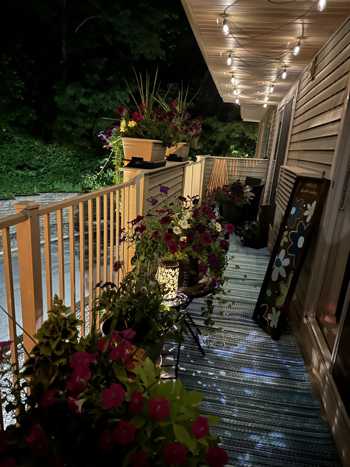 addlon 54FT(48+6) Solar String Lights Outdoor, Last 20+ Hrs, USB Charging customer photo 2