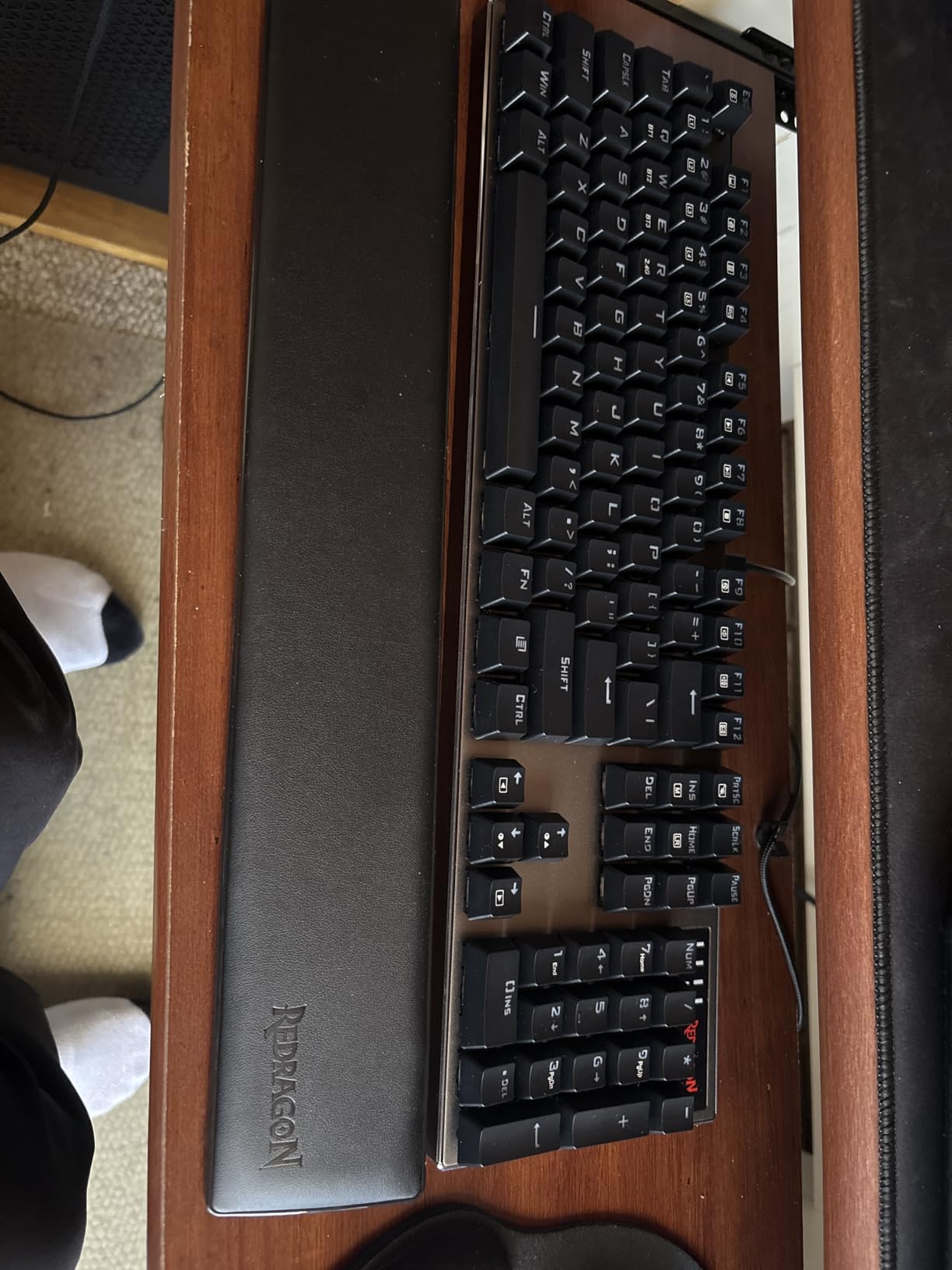 Redragon K556 PRO Wireless RGB Mechanical Gaming Keyboard, 104-Key Aluminum | 0 Delay Tri-Mode BT/2.4GHz/USB-C for More Devices, Rock-Solid Stability, AM-PM Using Durability, Quiet Linear Red Switch customer photo 1