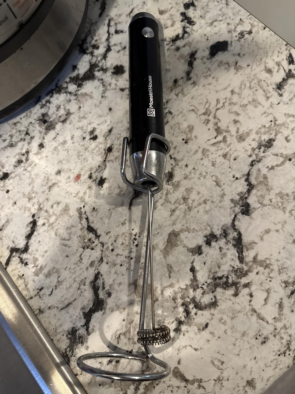 Maestri House Rechargeable Milk Frother with Stand, LunaFro Handheld Electric Foam Maker Waterproof Detachable Stainless Steel Whisk Drink Mixer Foamer for Lattes, Cappuccino - Customer Photo 1