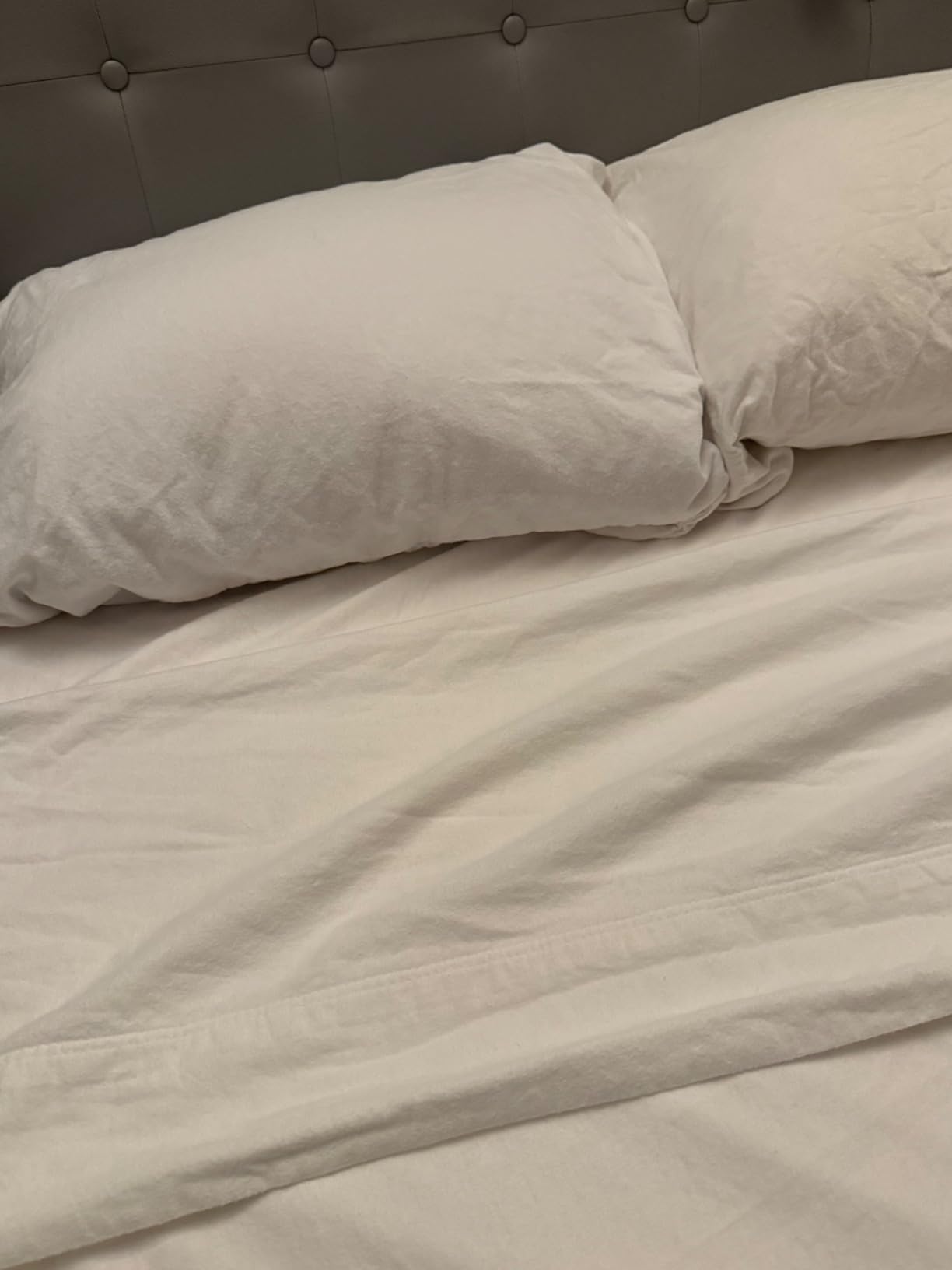 Bare Home Organic Cotton Flannel Sheet Set - Queen Size - 100% Cotton - Double Brushed for Extra Softness & Comfort - Customer Photo 1