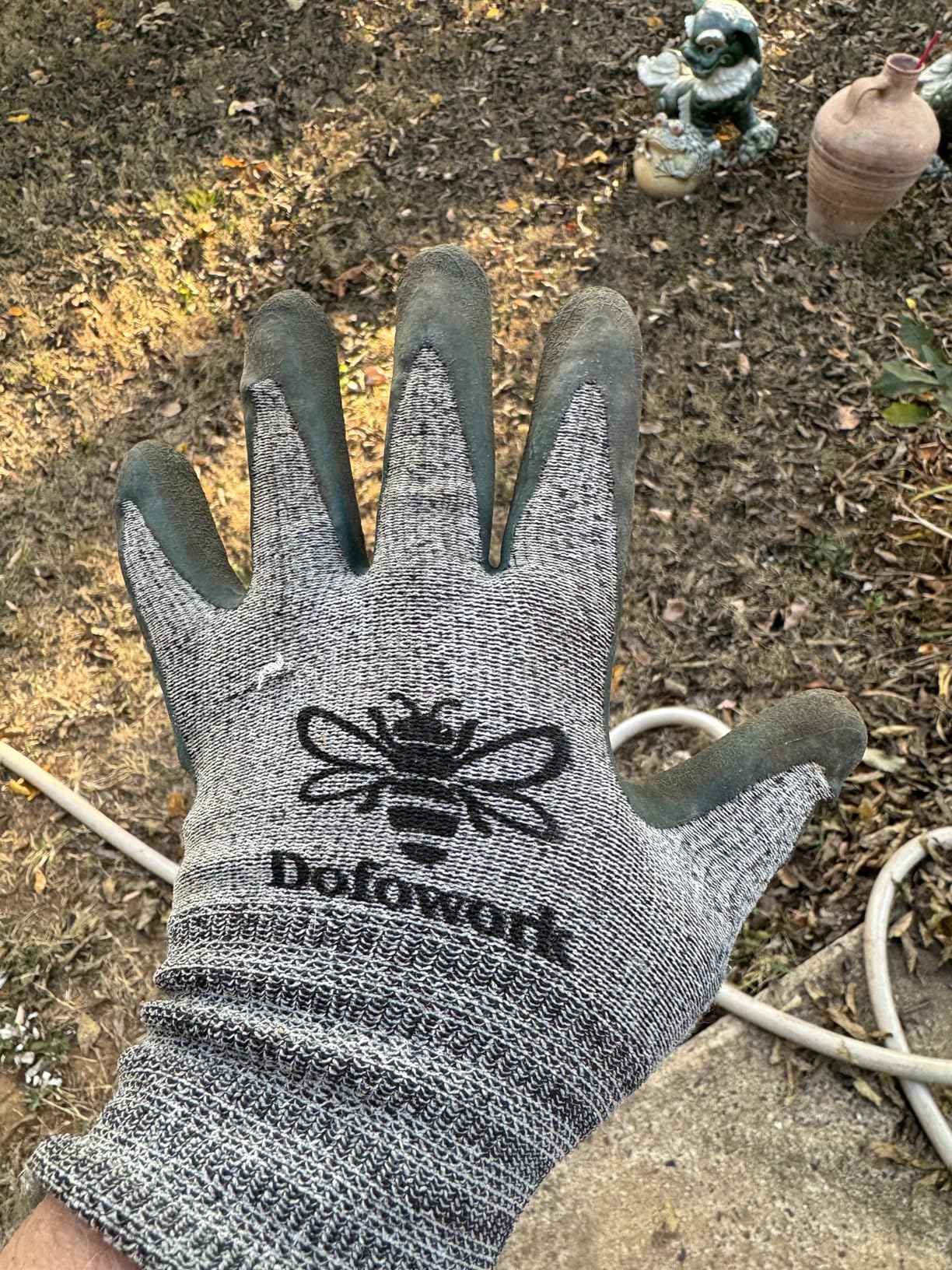 DOFOWORK Gardening Gloves - 6 Pair Gardening Gloves for Women/Men, Breathable Natural Latex Garden Gloves with Grip - Customer Photo 1