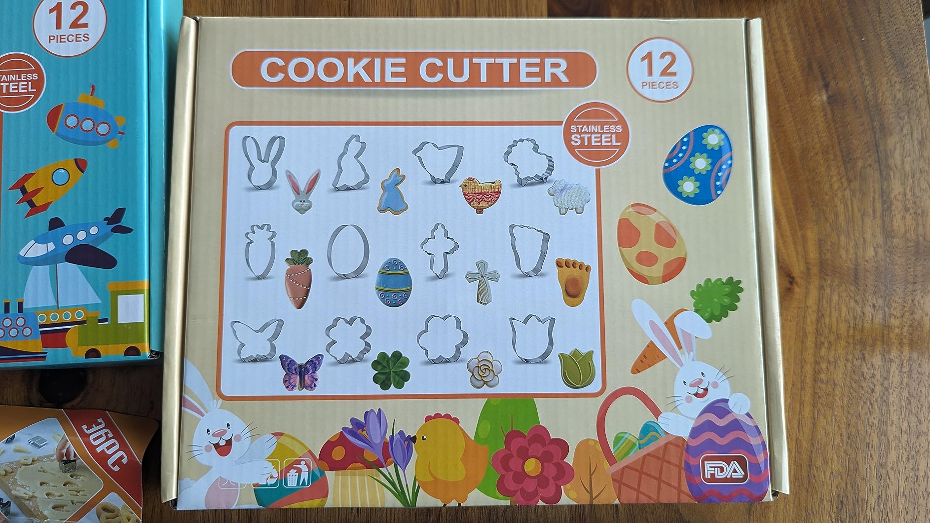 108 Pcs Metal Cookie Cutters Set Stainless Steel Biscuit Cutter Molds Include Heart Star Round Flower Vehicle Sea Creatures Alphabet Numbers Ice Cream Cone Fruit Shapes Cookie Cut Tools for Baking Customer Review 108 Pcs Metal Cookie Cutters Set Stainless Steel Biscuit Cutter Molds Include Heart Star Round Flower Vehicle Sea Creatures Alphabet Numbers Ice Cream Cone Fruit Shapes Cookie Cut Tools for Baking - Customer Photo 2