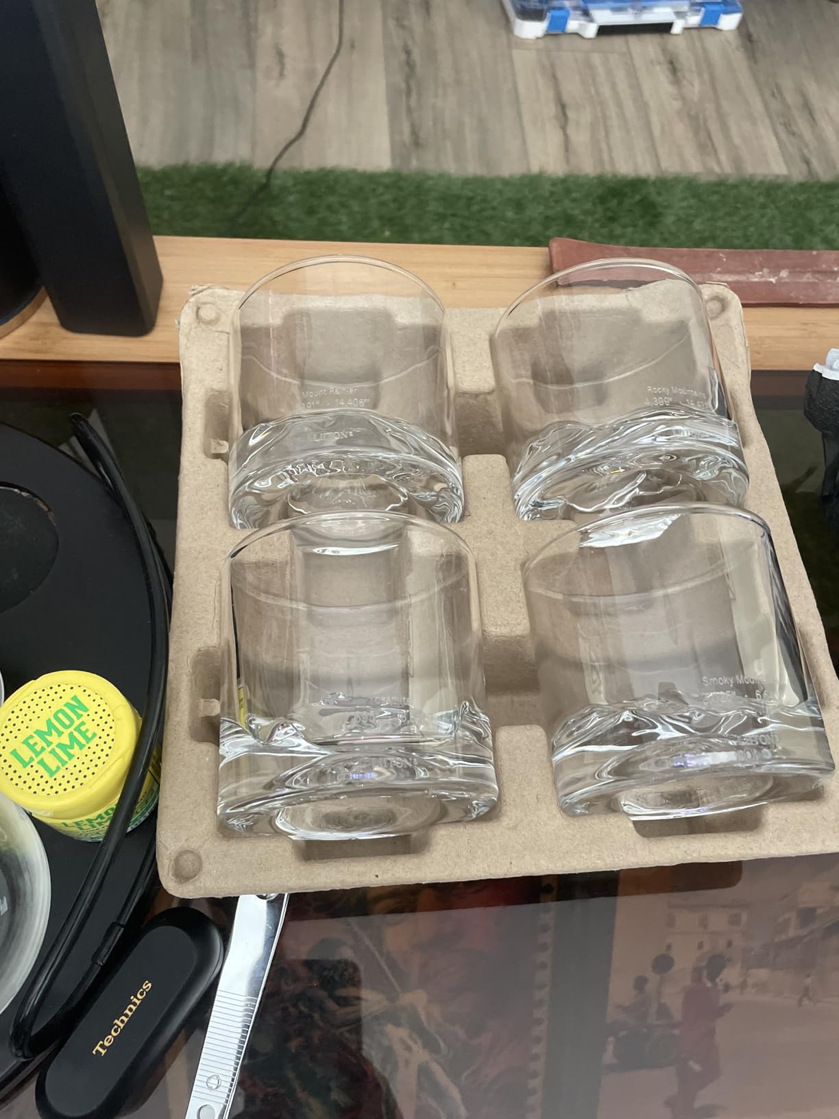 LIITON Grand Canyon Heavy Crystal Whiskey Glasses Gift Set of 2, Thick Freezable Bourbon Glass 1lb Each, Premium Whiskey Gifts for Men, Frozen Crystal Chills Cocktails, 10 oz Customer Review LIITON Grand Canyon Heavy Crystal Whiskey Glasses Gift Set of 2, Thick Freezable Bourbon Glass 1lb Each, Premium Whiskey Gifts for Men, Frozen Crystal Chills Cocktails, 10 oz - Customer Photo 1